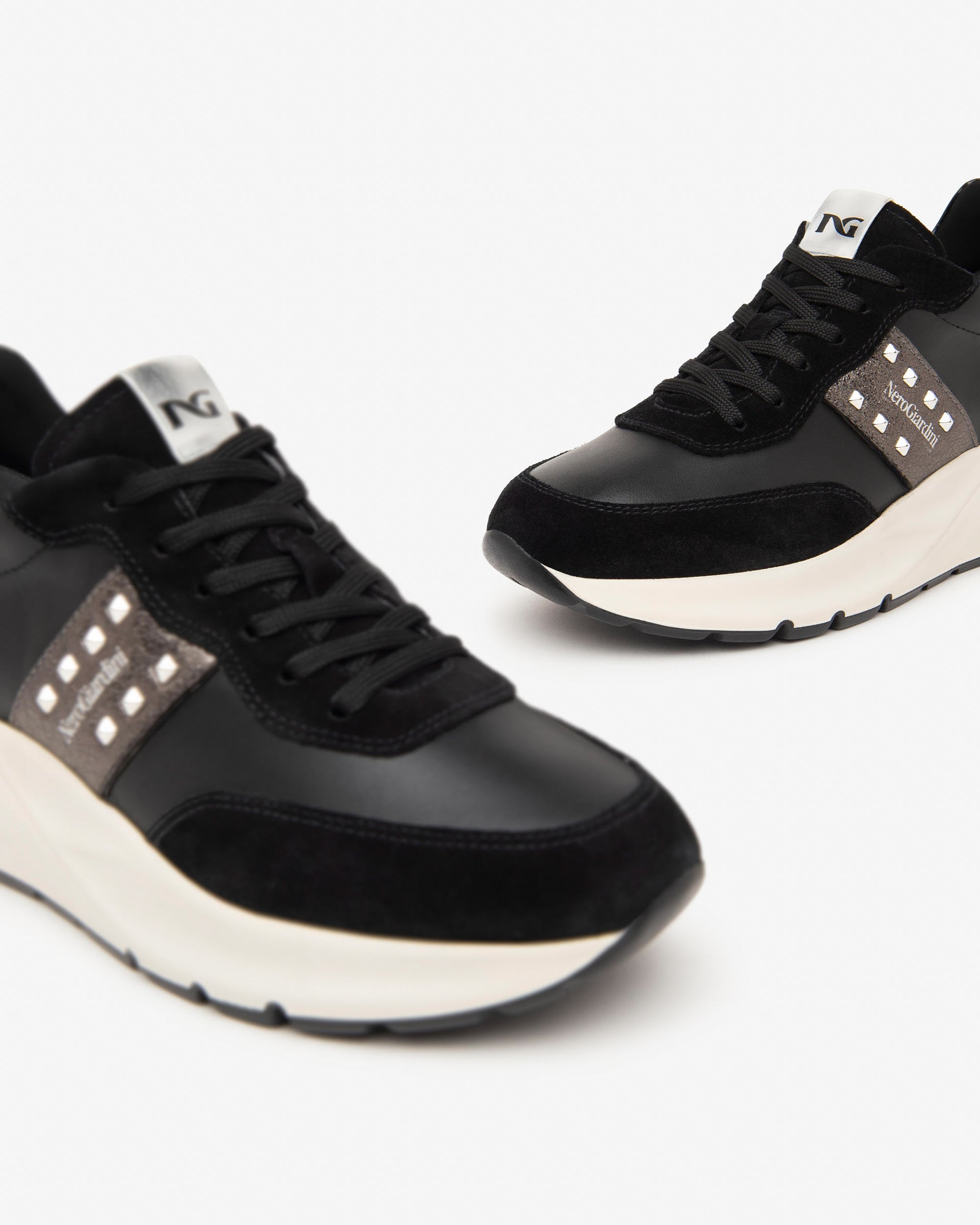 Nero Giardini Sneakers baskets daim cuir femme hiver