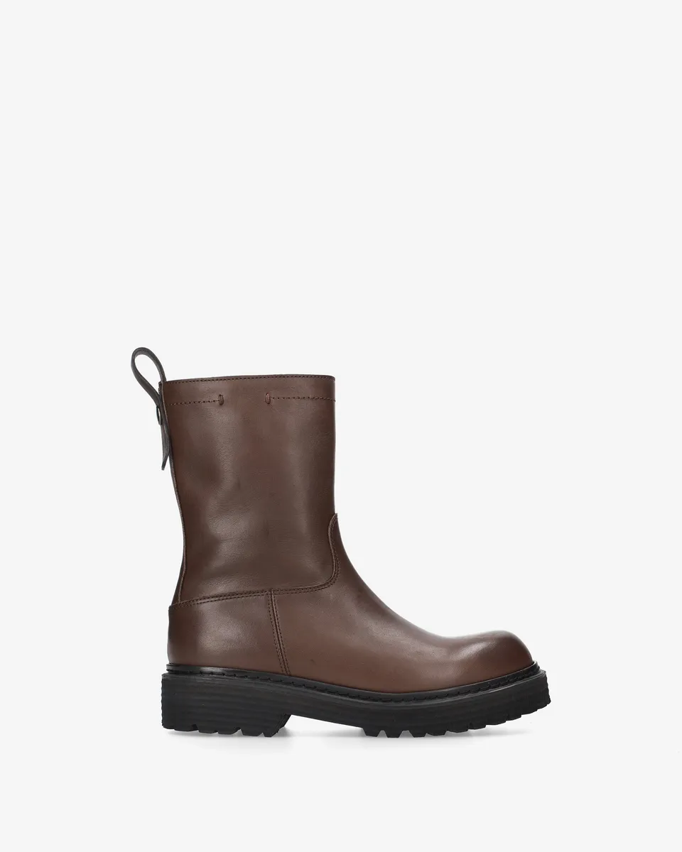 Premiata Boots cuir marron femme cheville Italie