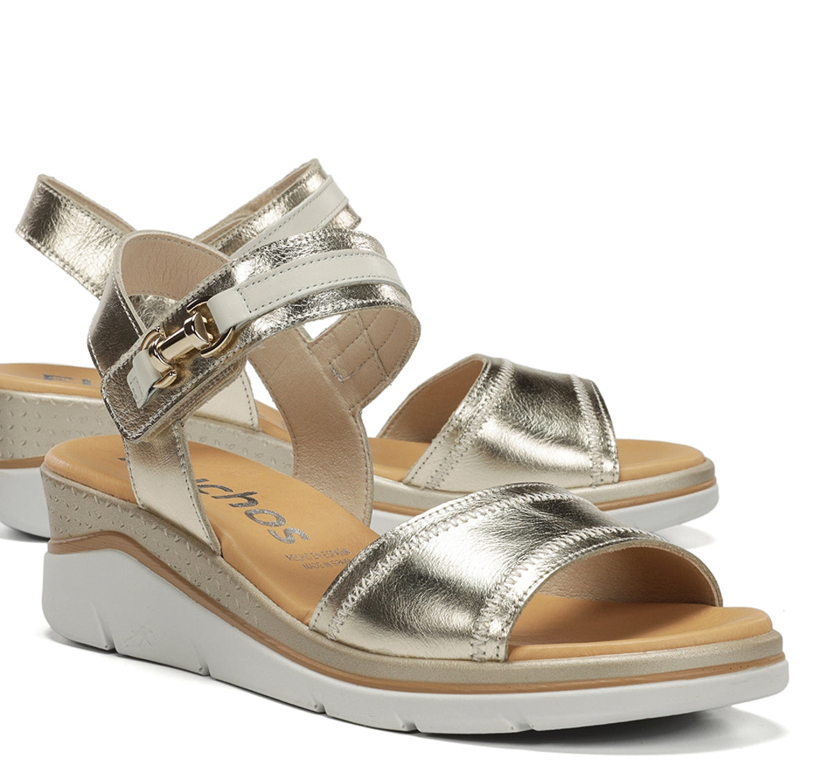 Fluchos Fire F2427 sandales femme dorées compensées