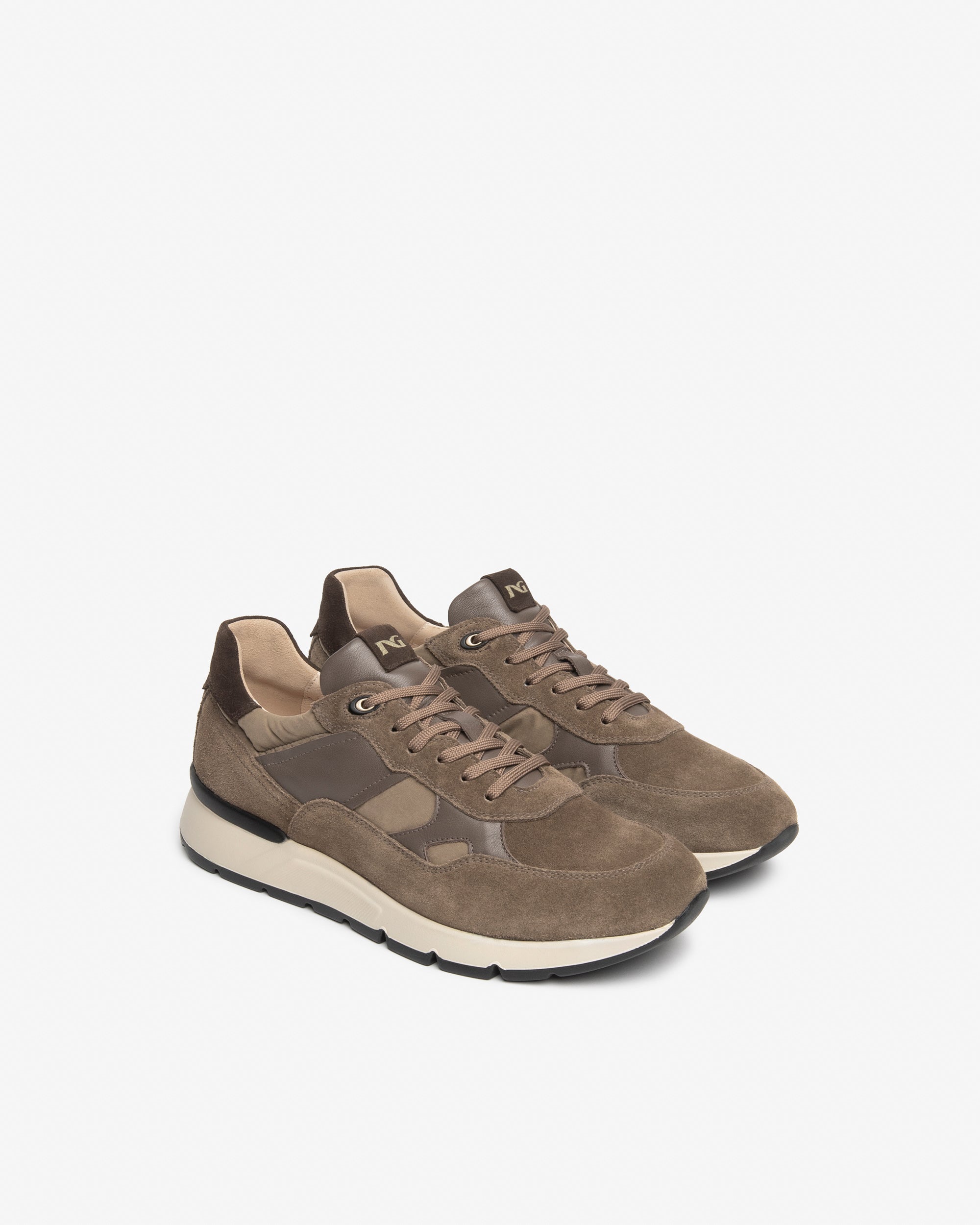 Nero Giardini Sneakers baskets daim cuir toile homme