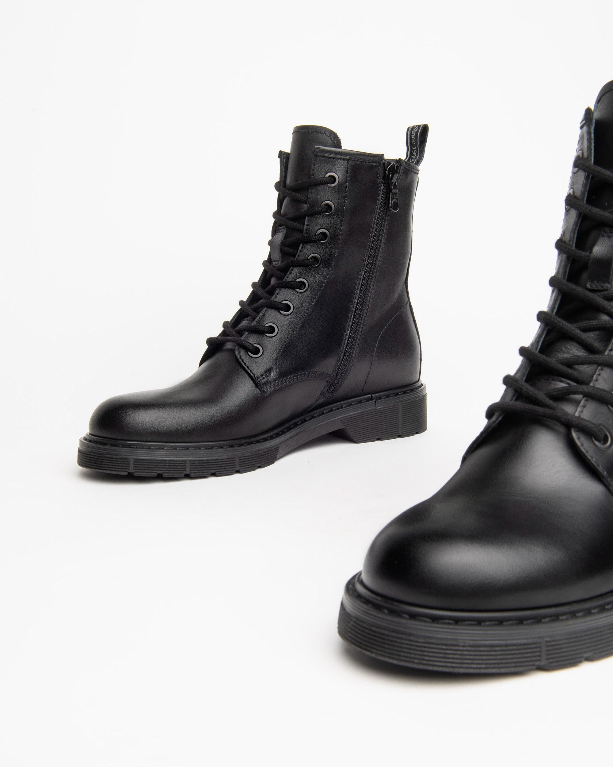 Nero Giardini Combat Boots rangers cuir femme hiver