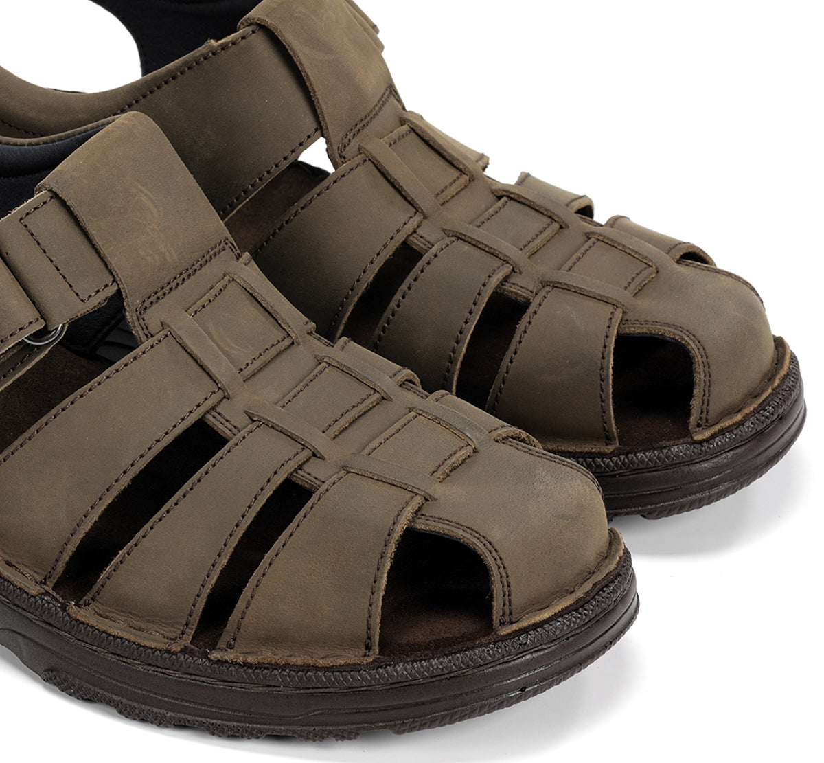 Fluchos Azores F2198 Sandales Homme Vert Velcro