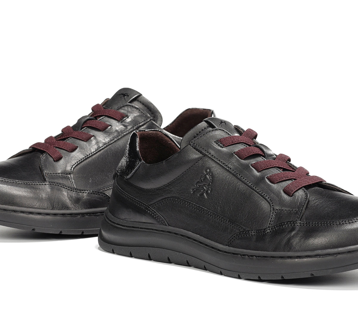 Fluchos Jungle F2552 baskets femme noir cuir souple