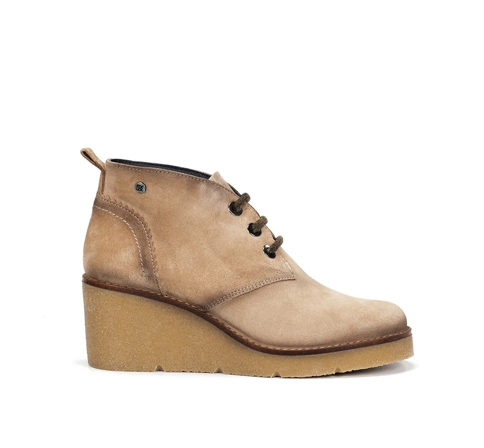 Dorking Lalie D9357 escarpins femme taupe compensés