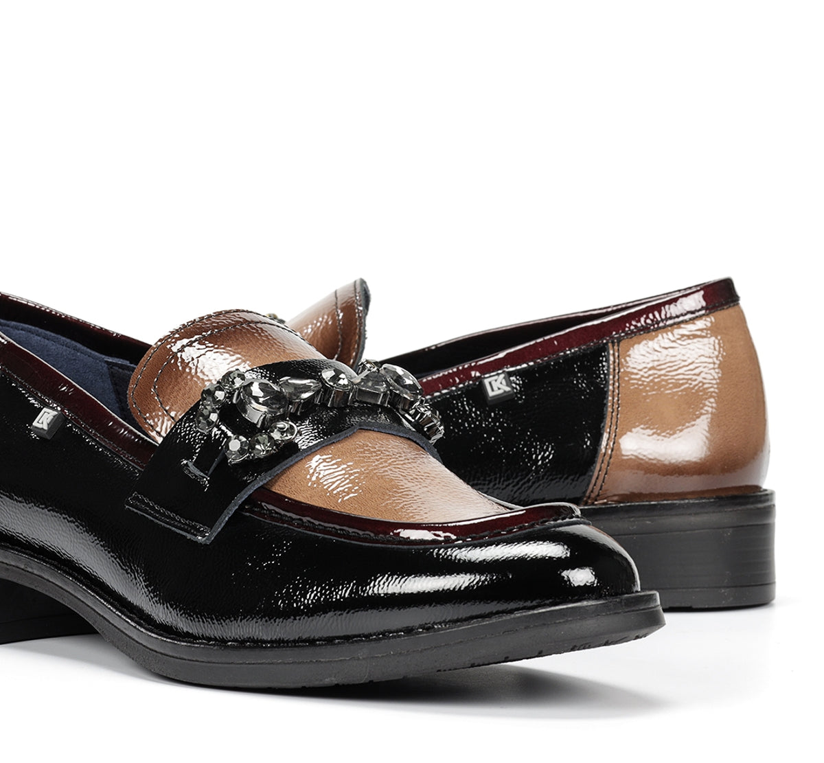 Dorking by Fluchos Harvard D9118 mocassins femme noir