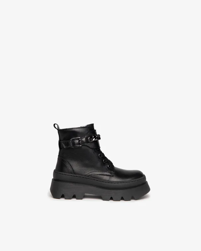 Nero Giardini Combat Boots rangers cuir fille