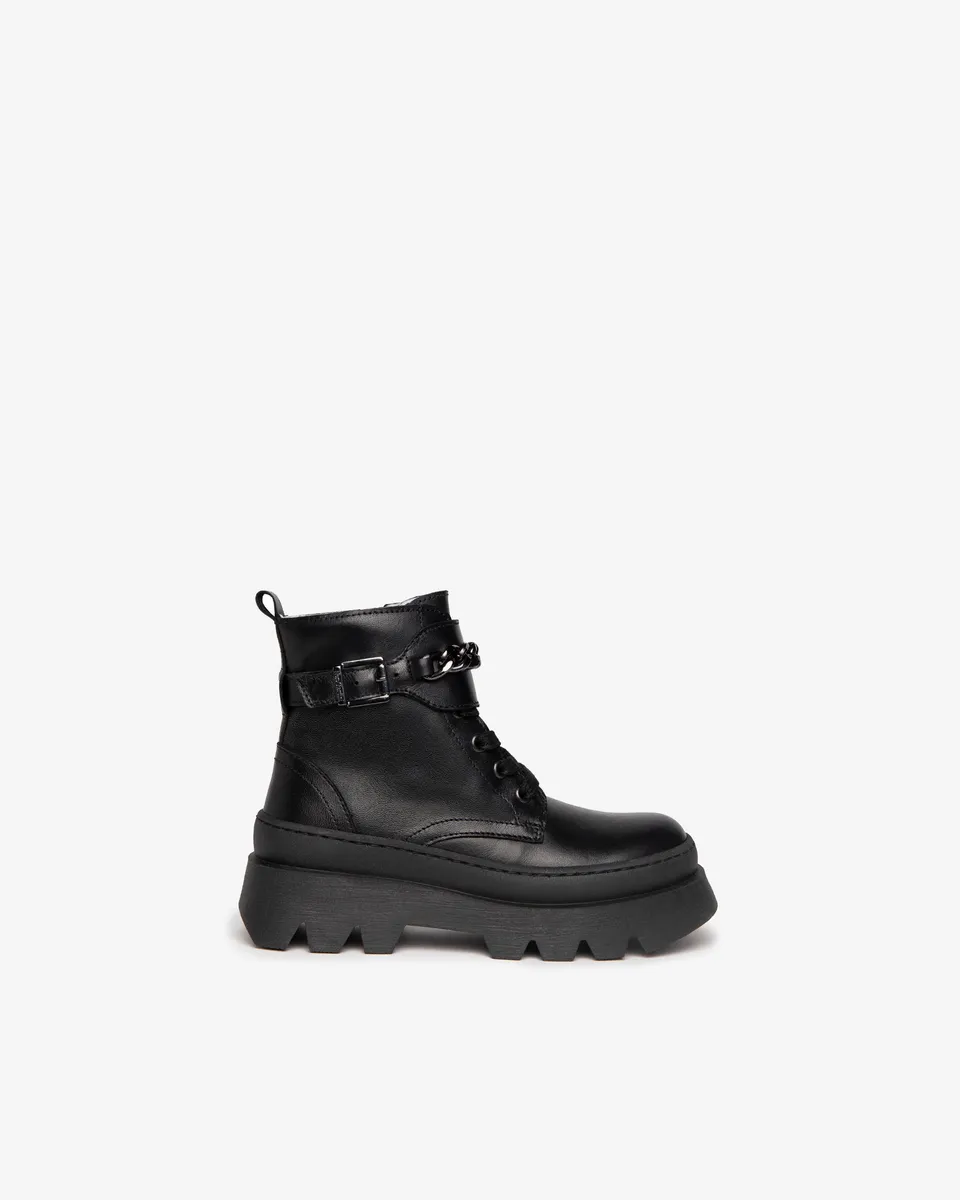 Nero Giardini Combat Boots rangers cuir fille