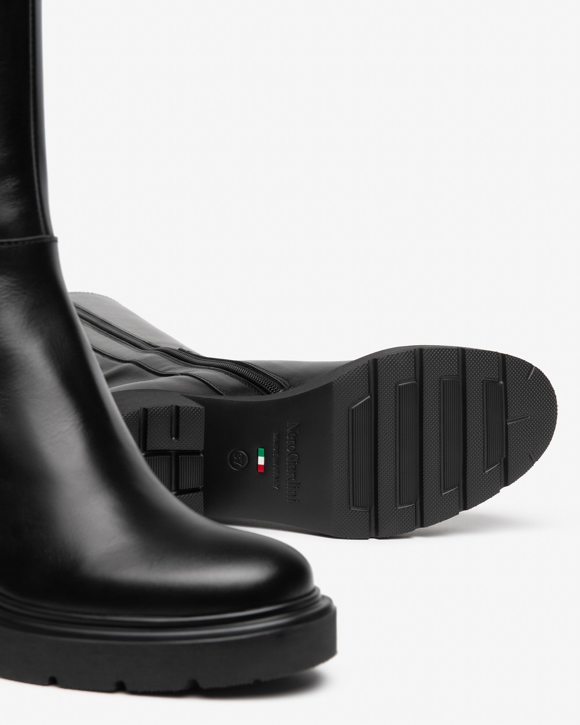 Nero Giardini Boots bottes cuir femme talon 85 mm