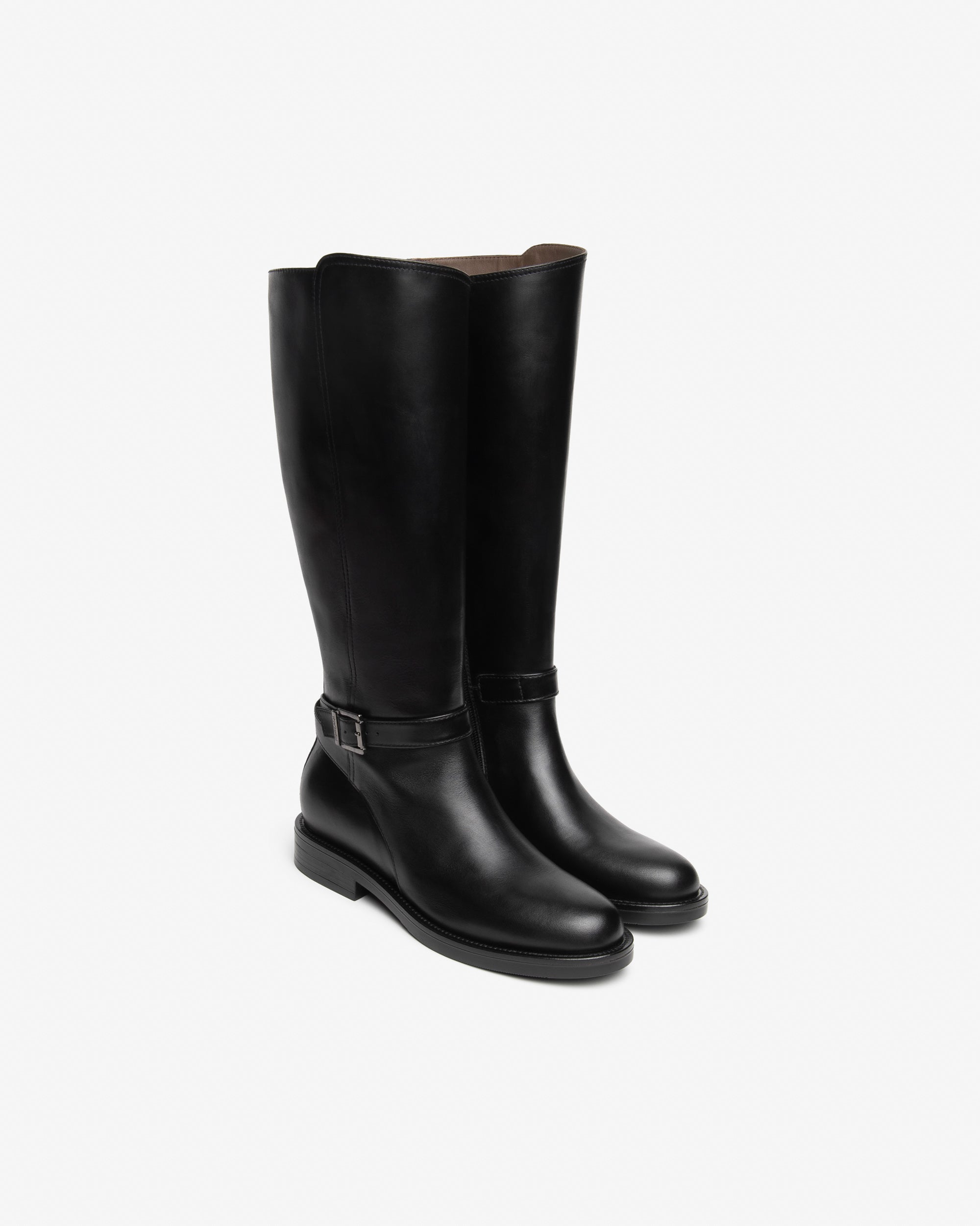 Nero Giardini Boots Bottes Cuir Femme Talon 3 cm