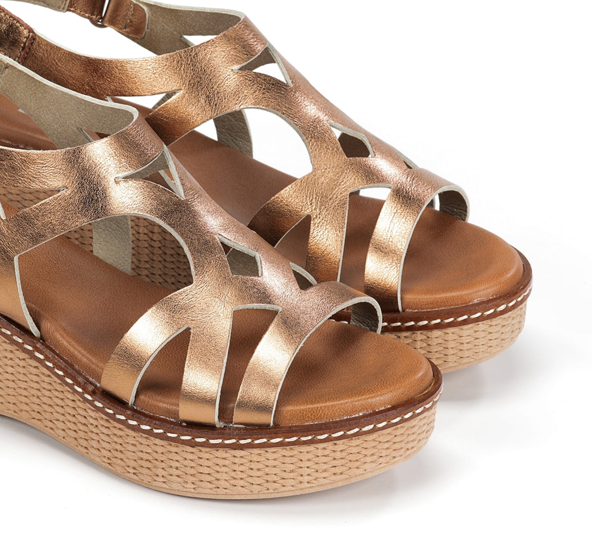 Fluchos Dorking Nido D9451 sandale femme marron compensée