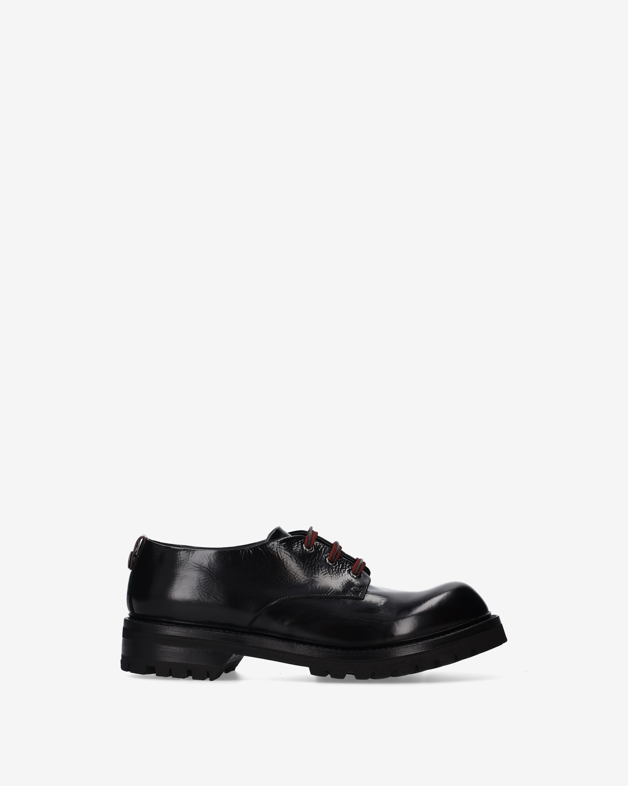 Premiata Derby Platform derbies homme cuir noir vintage