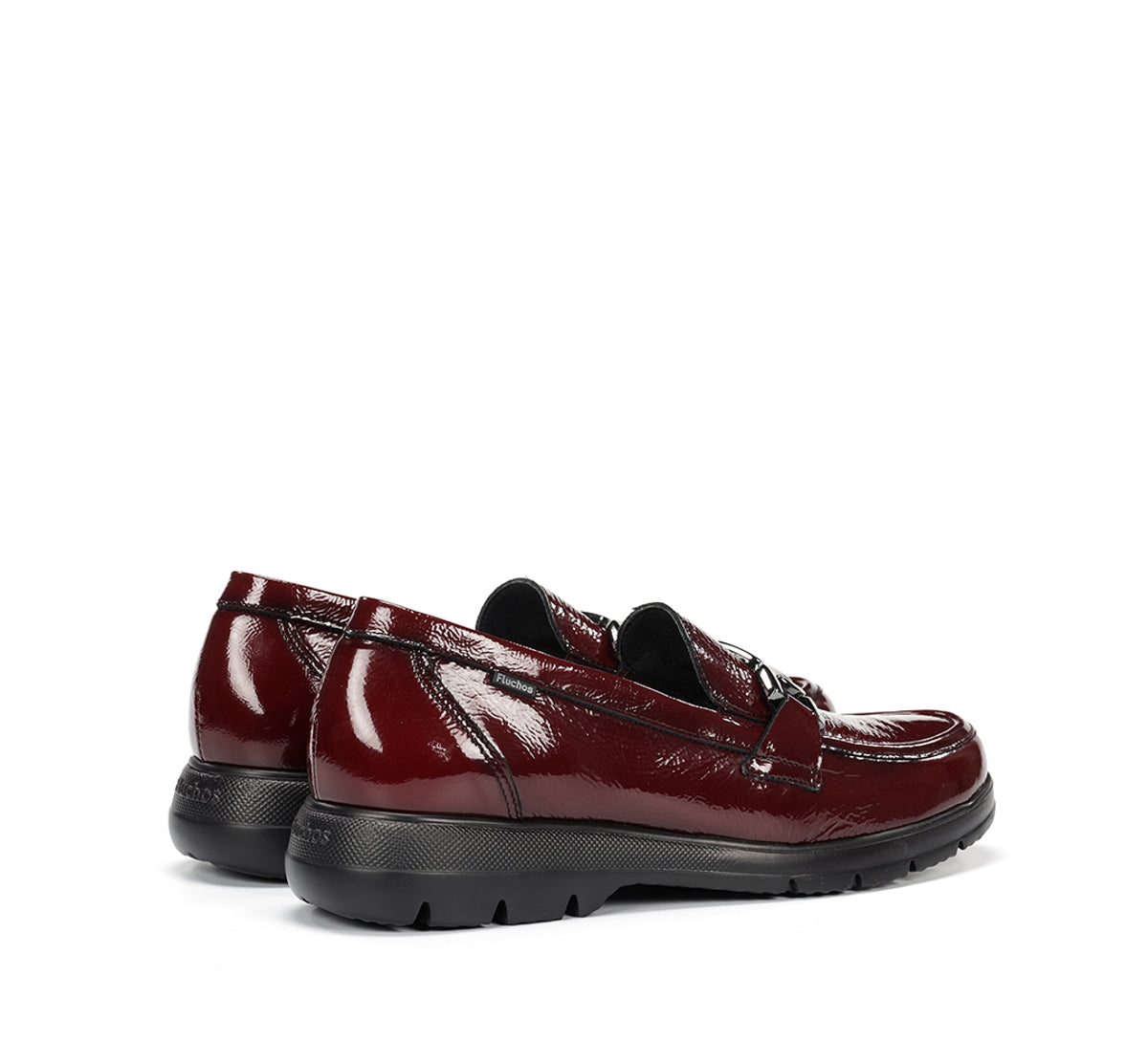 Fluchos Gladis F1794 mocassins femme rouges cuir confort