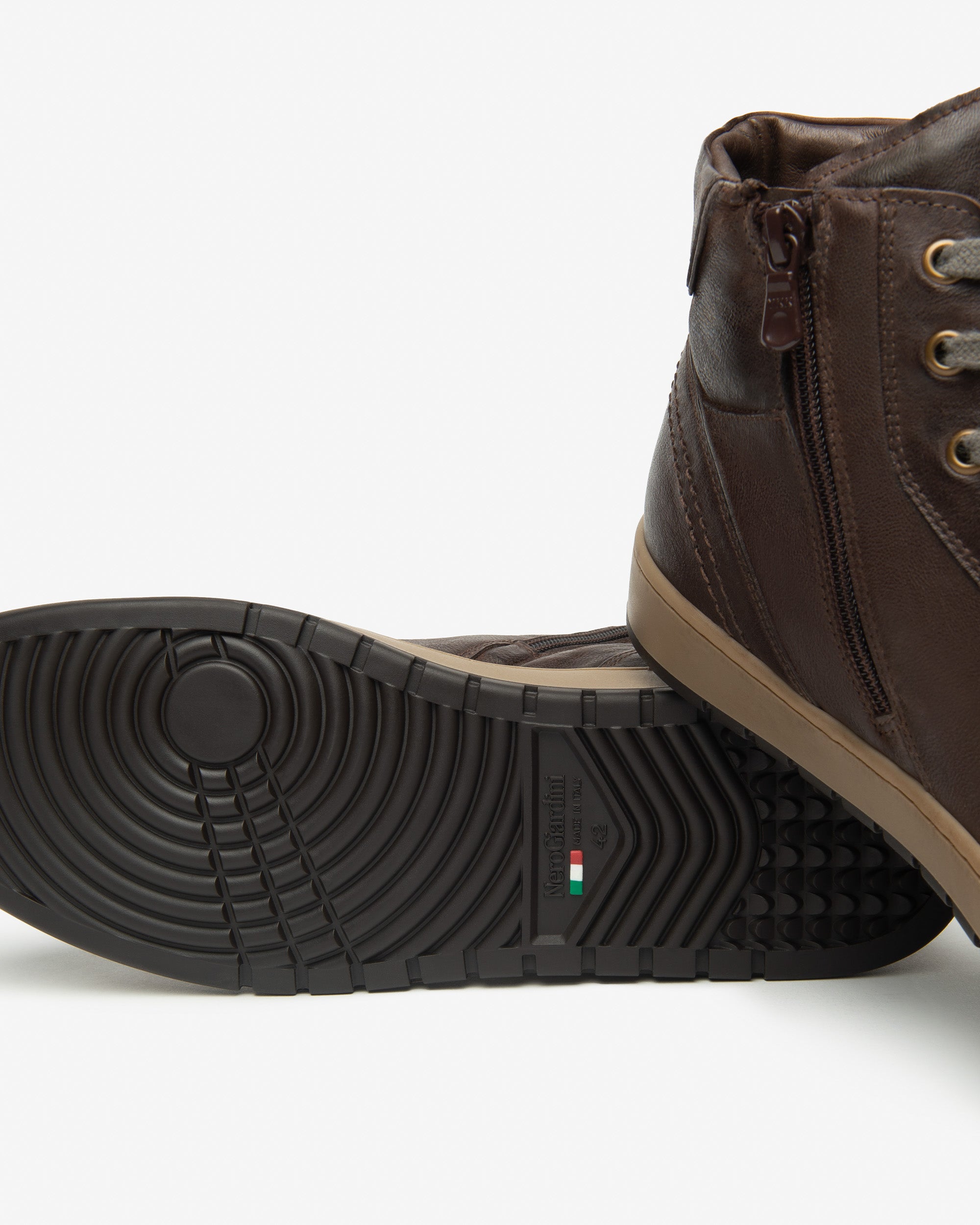 Nero Giardini Sneakers baskets montantes homme cuir 42
