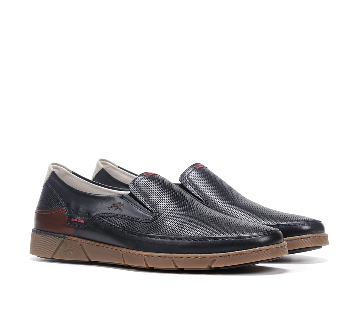 Fluchos Barry F1157 mocassins bleus homme confort