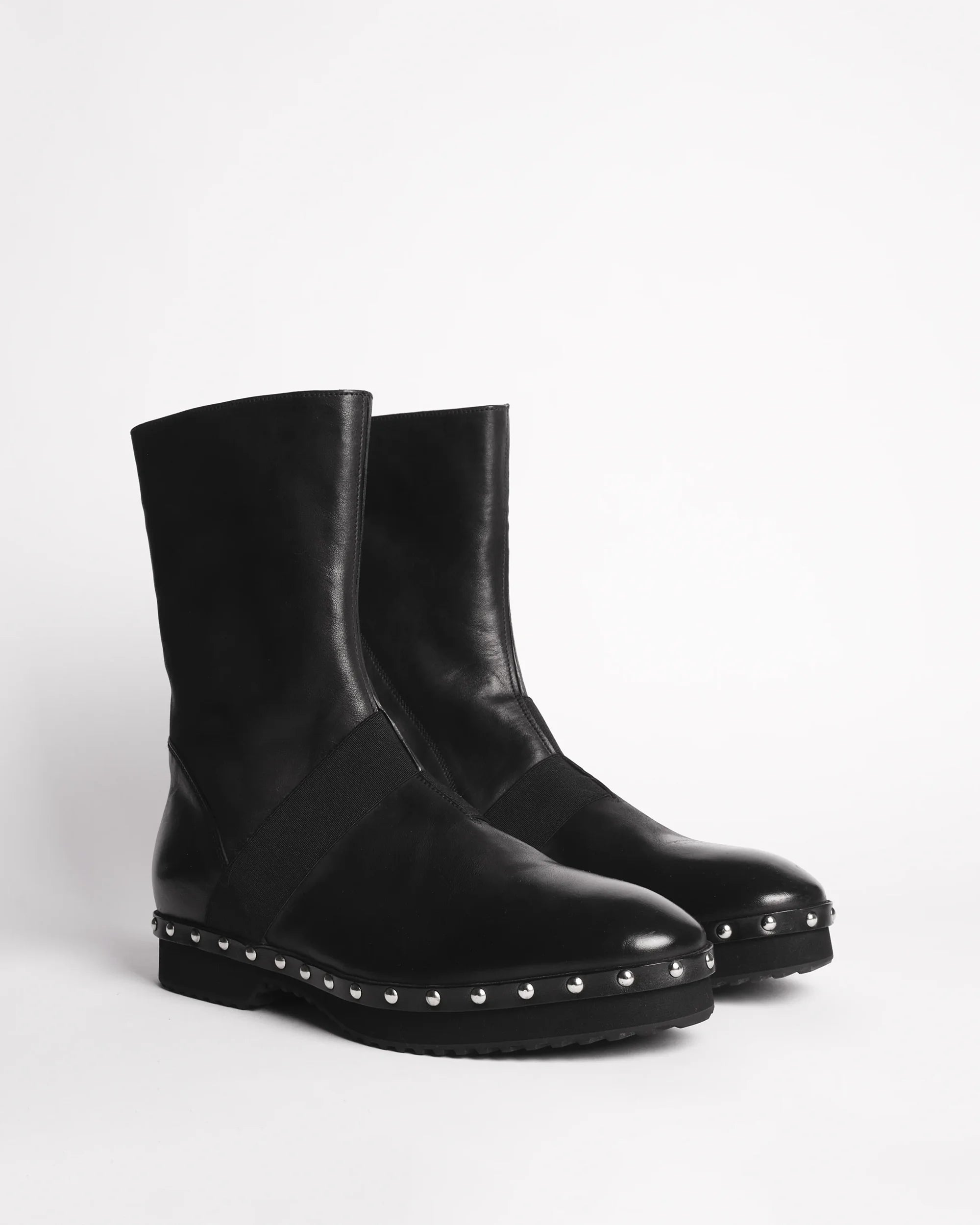 Premiata 014 boots cuir homme détails métal made in Italy