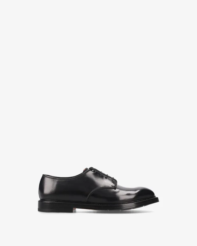 Premiata derbies homme noir cuir made in Italy