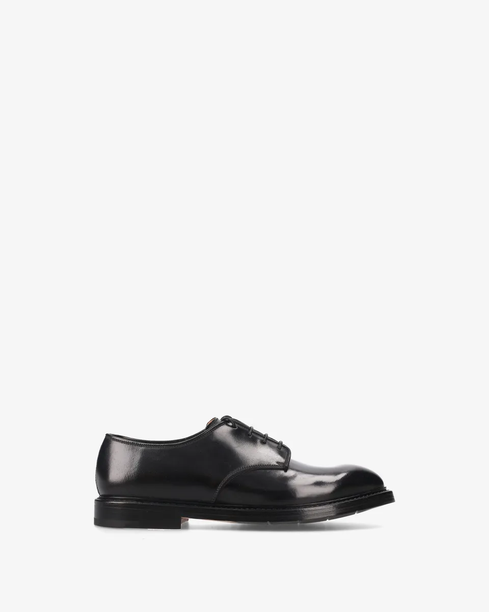 Premiata derbies homme noir cuir made in Italy