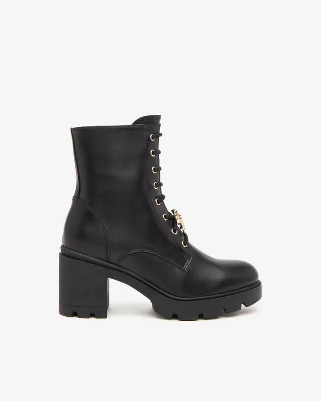 Nero Giardini Combat Boots Rangers Cuir Femme Hiver