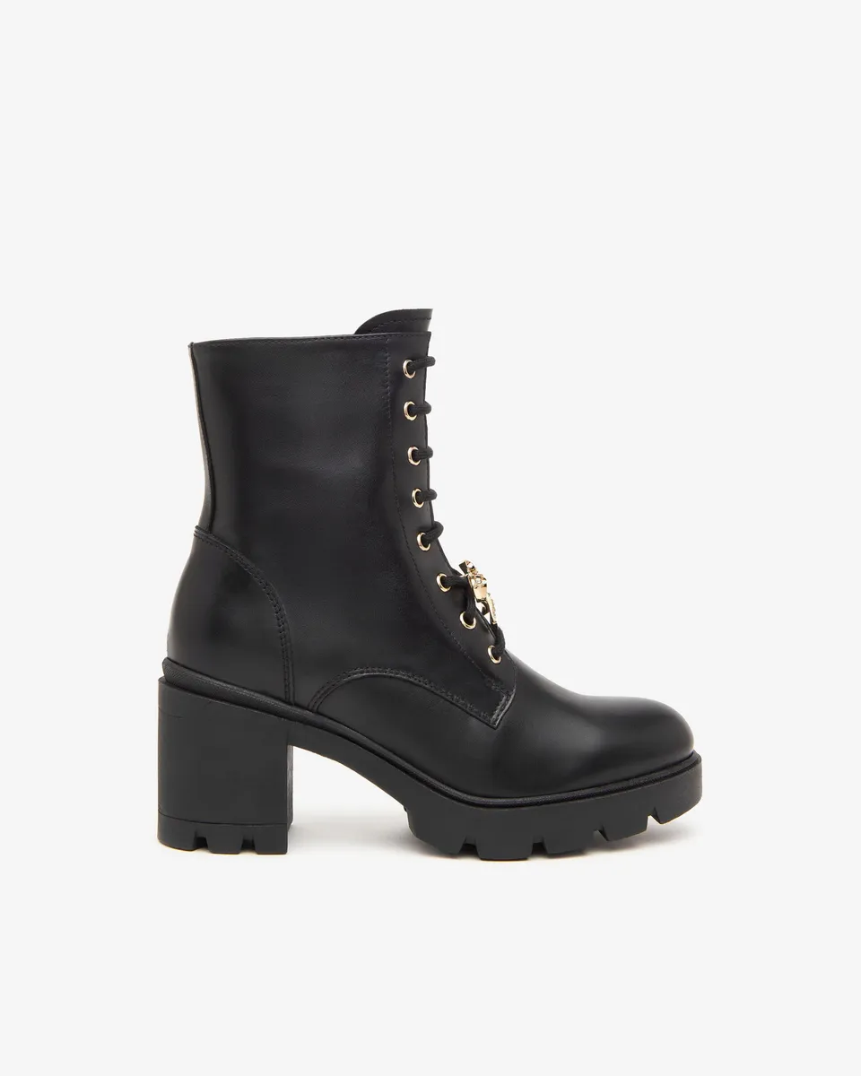 Nero Giardini Combat Boots Rangers Cuir Femme Hiver