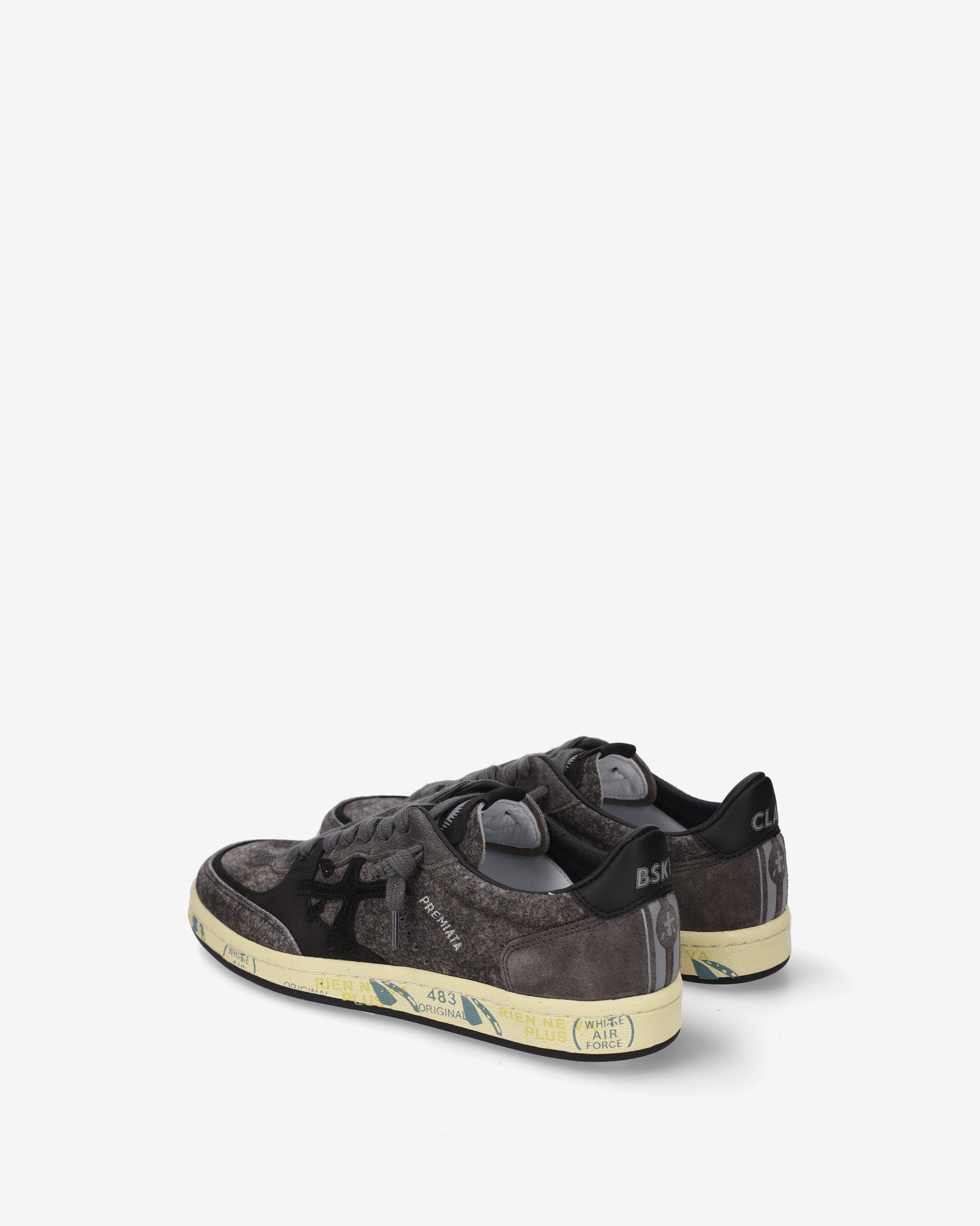 Premiata Bskt Clayd 8713 sneakers femme daim gris