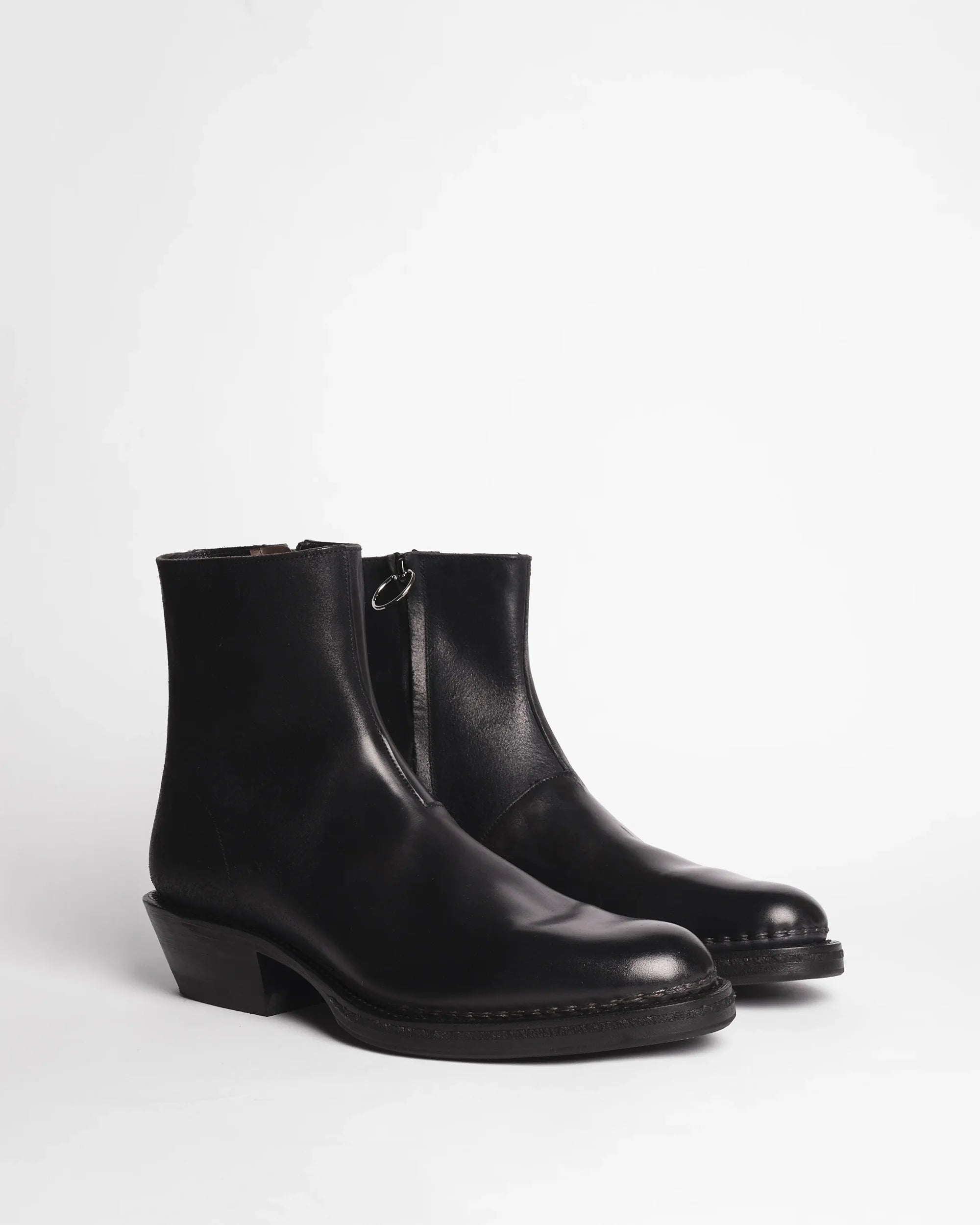 Premiata 006 boots homme cuir zip latéral
