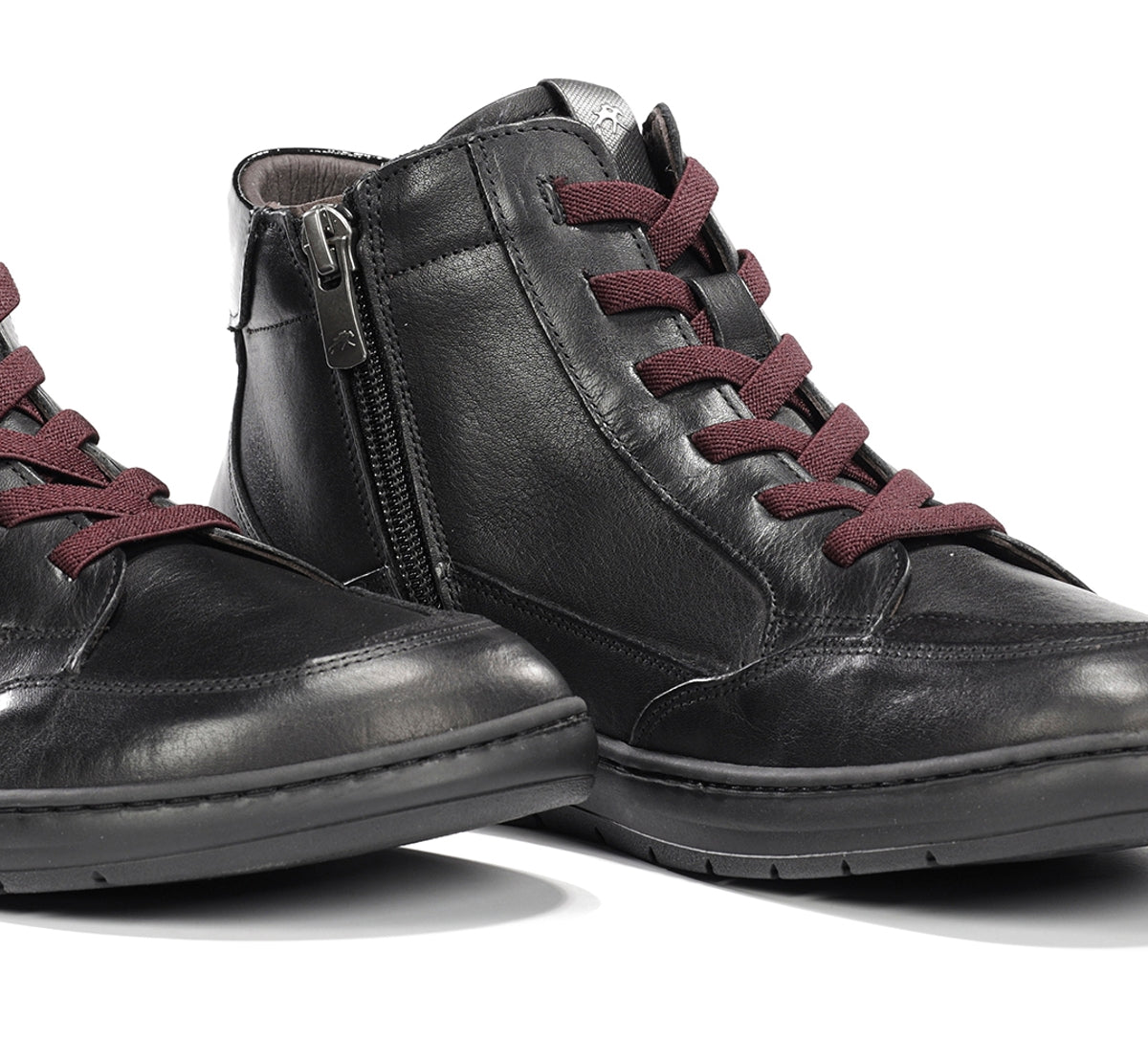 Fluchos Jungle F2553 Bottines Femme Noir Cuir