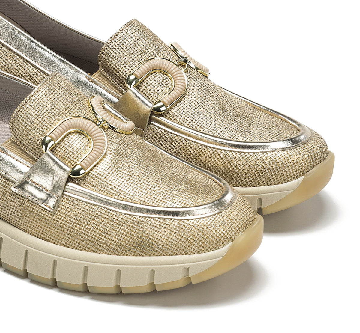 Dorking by Fluchos Kloss D9636 mocassin taupe femme