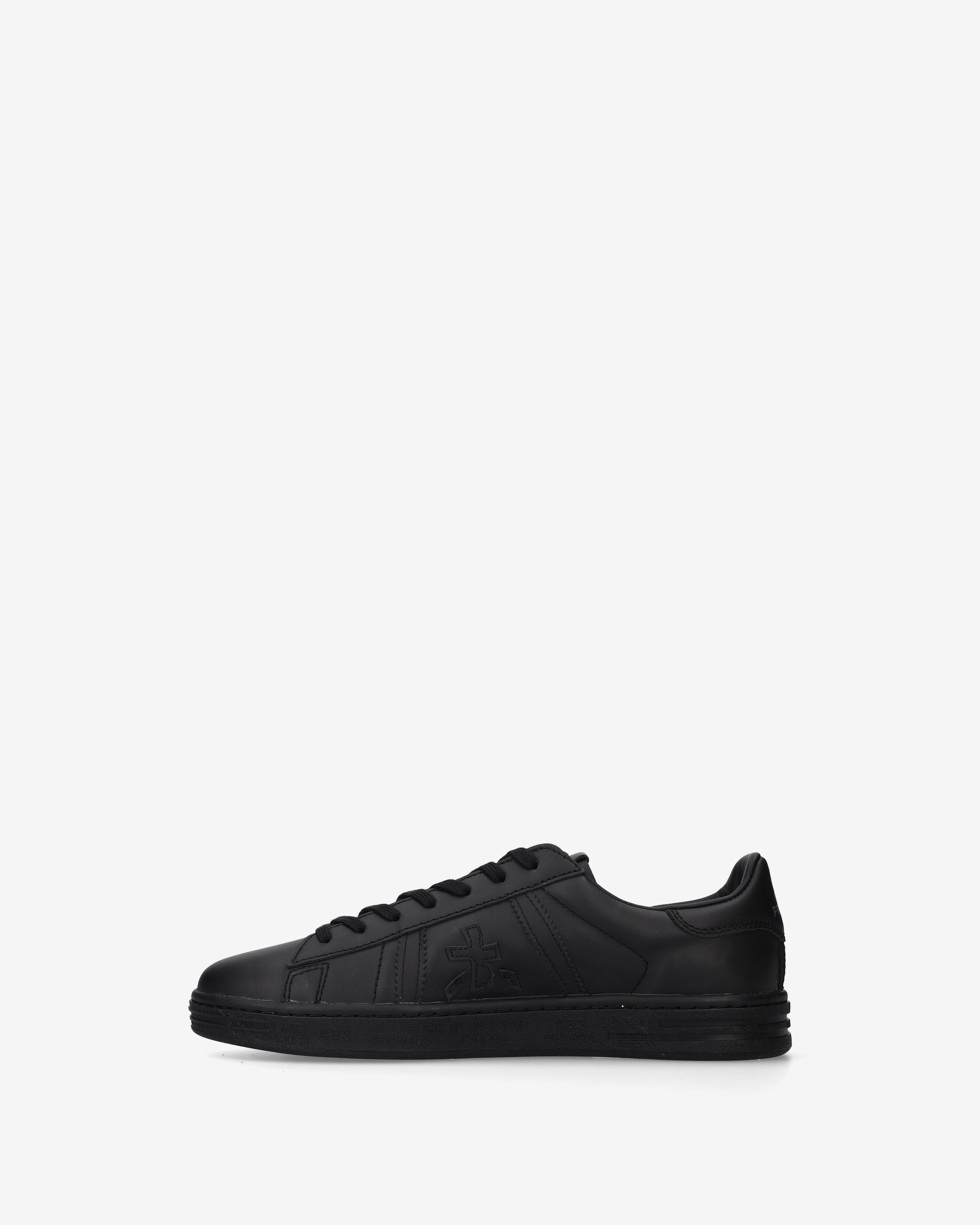 Premiata Russell 8640 baskets noir cuir homme
