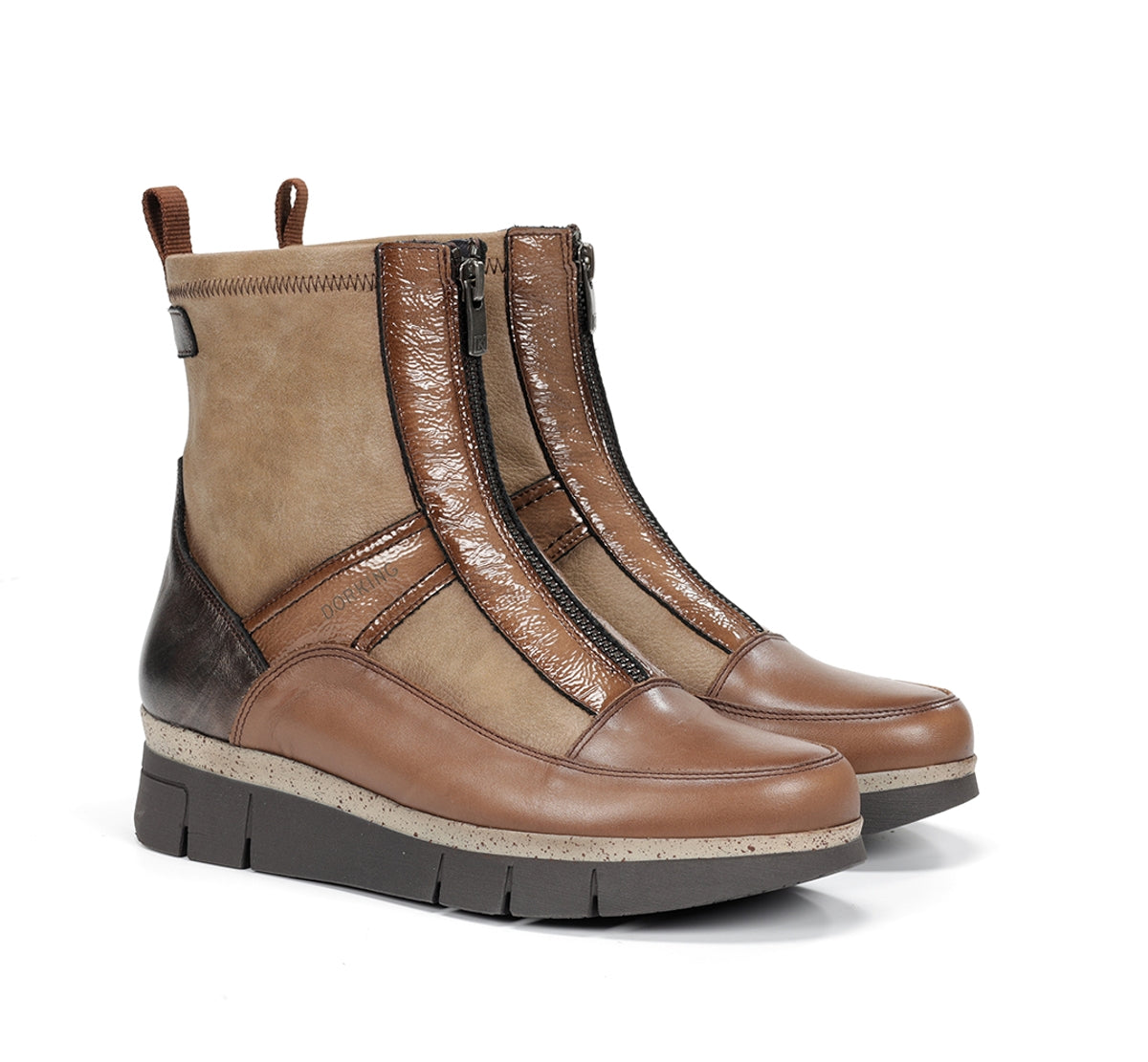 Fluchos Dorking India D9331 bottines femme marron cuir