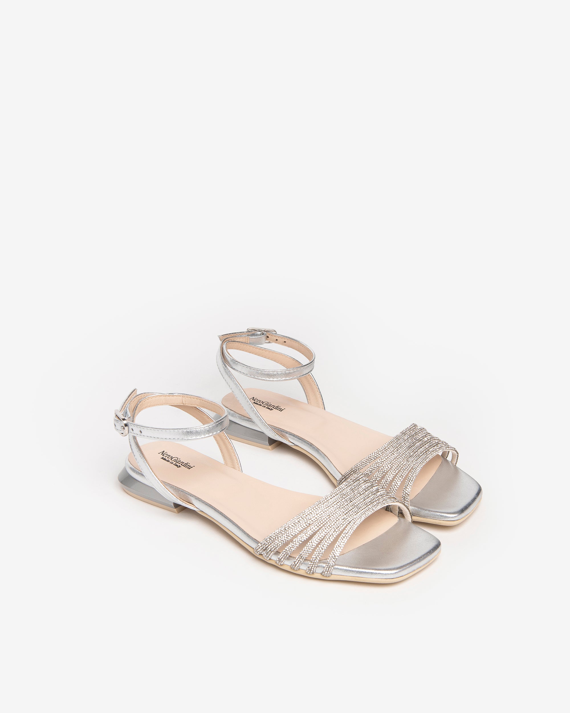 Nero Giardini Sandals Sandales Cuir Femme Brillantes
