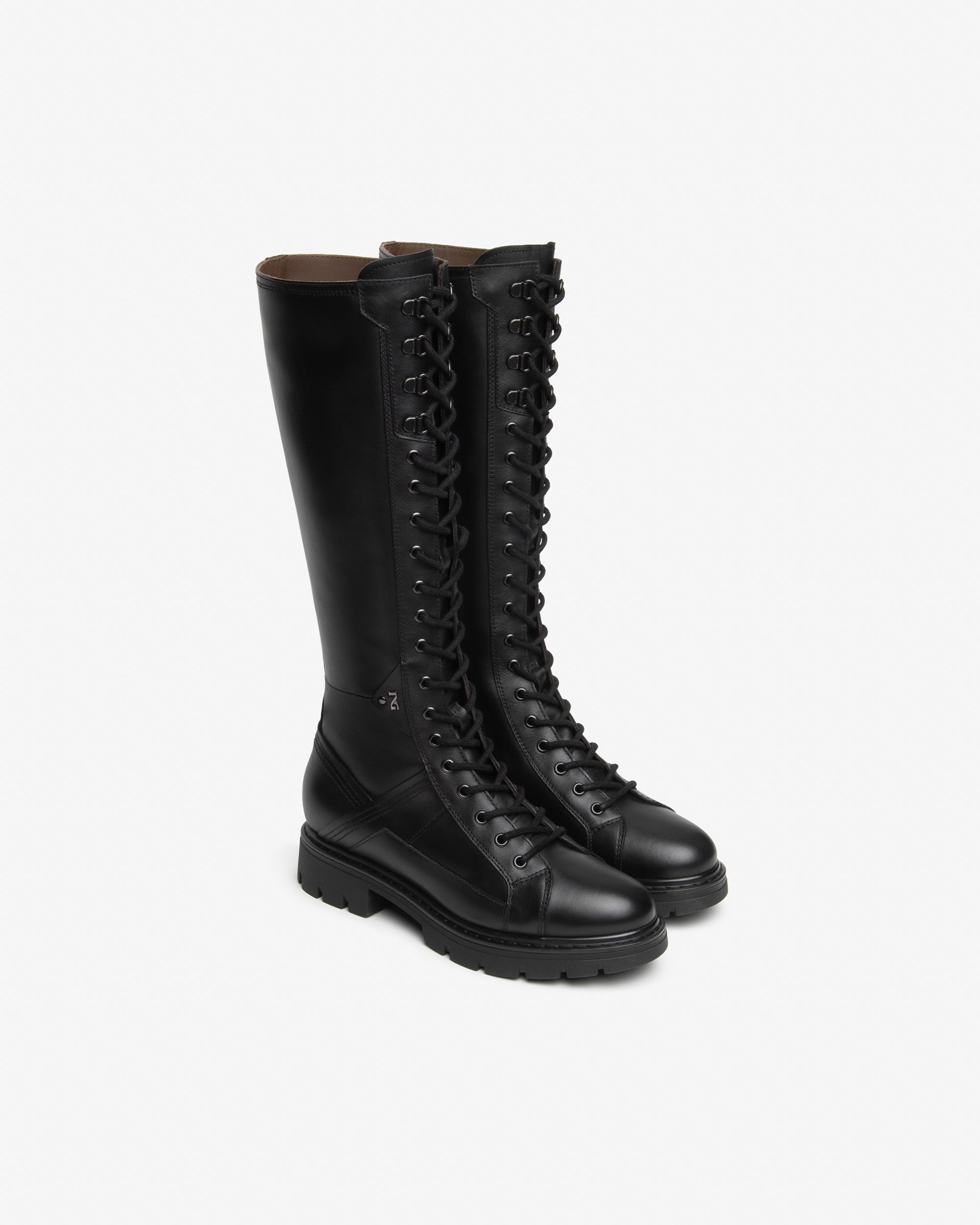 Nero Giardini Boots bottes cuir femme talon 3 cm