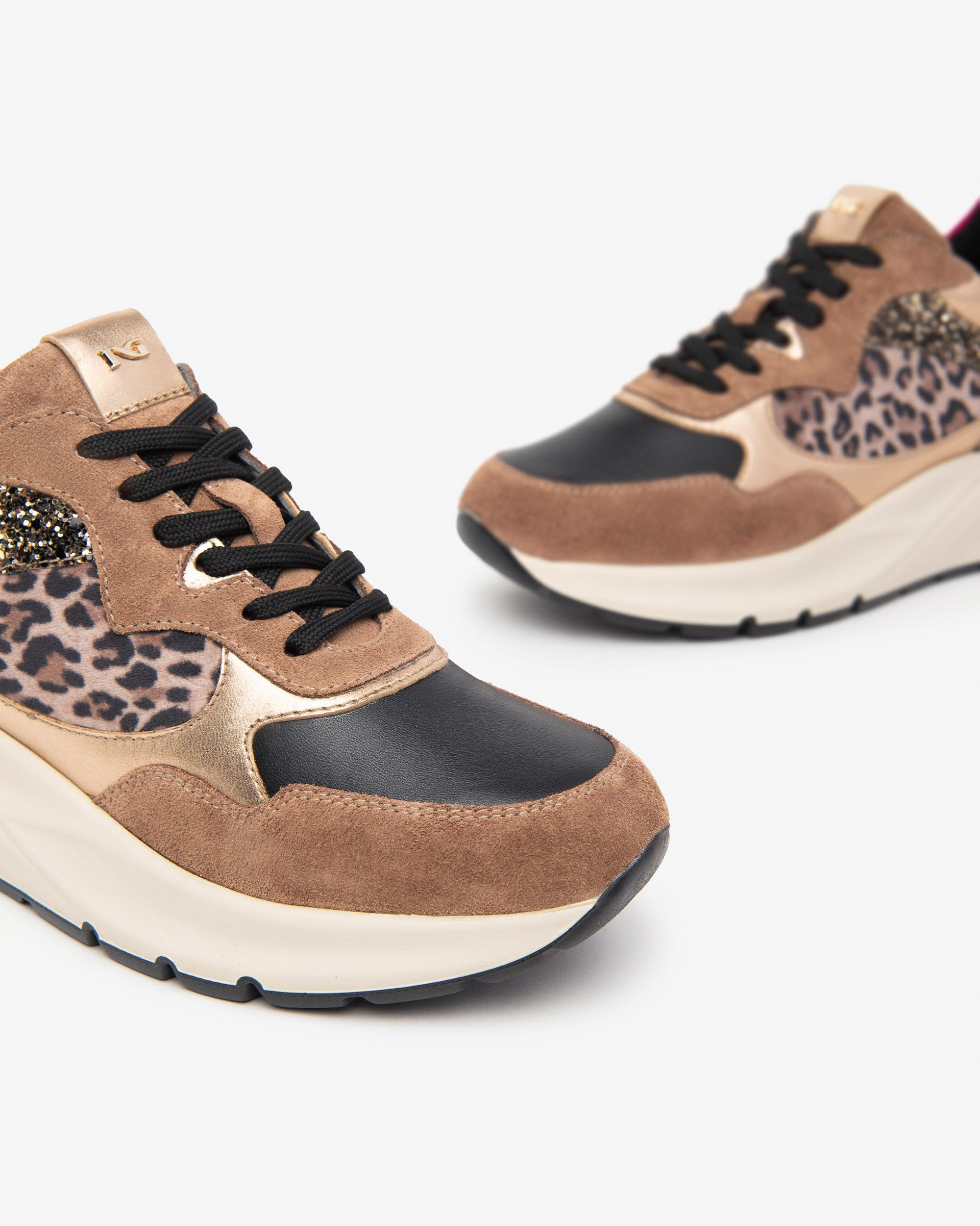 Nero Giardini Sneakers Baskets Femme Suède Technique