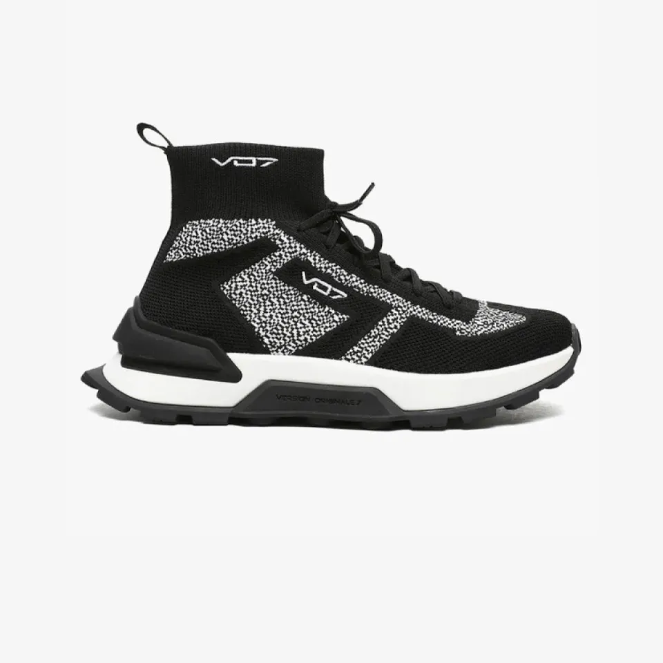 VO7 Street Canto sneaker montante noir blanc knit