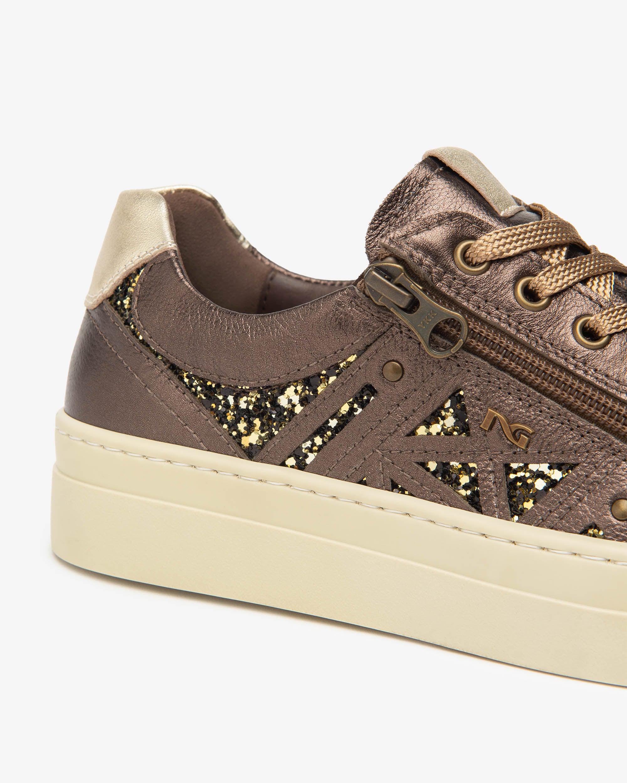 Nero Giardini Sneakers Baskets Cuir Femme Tissu Technique