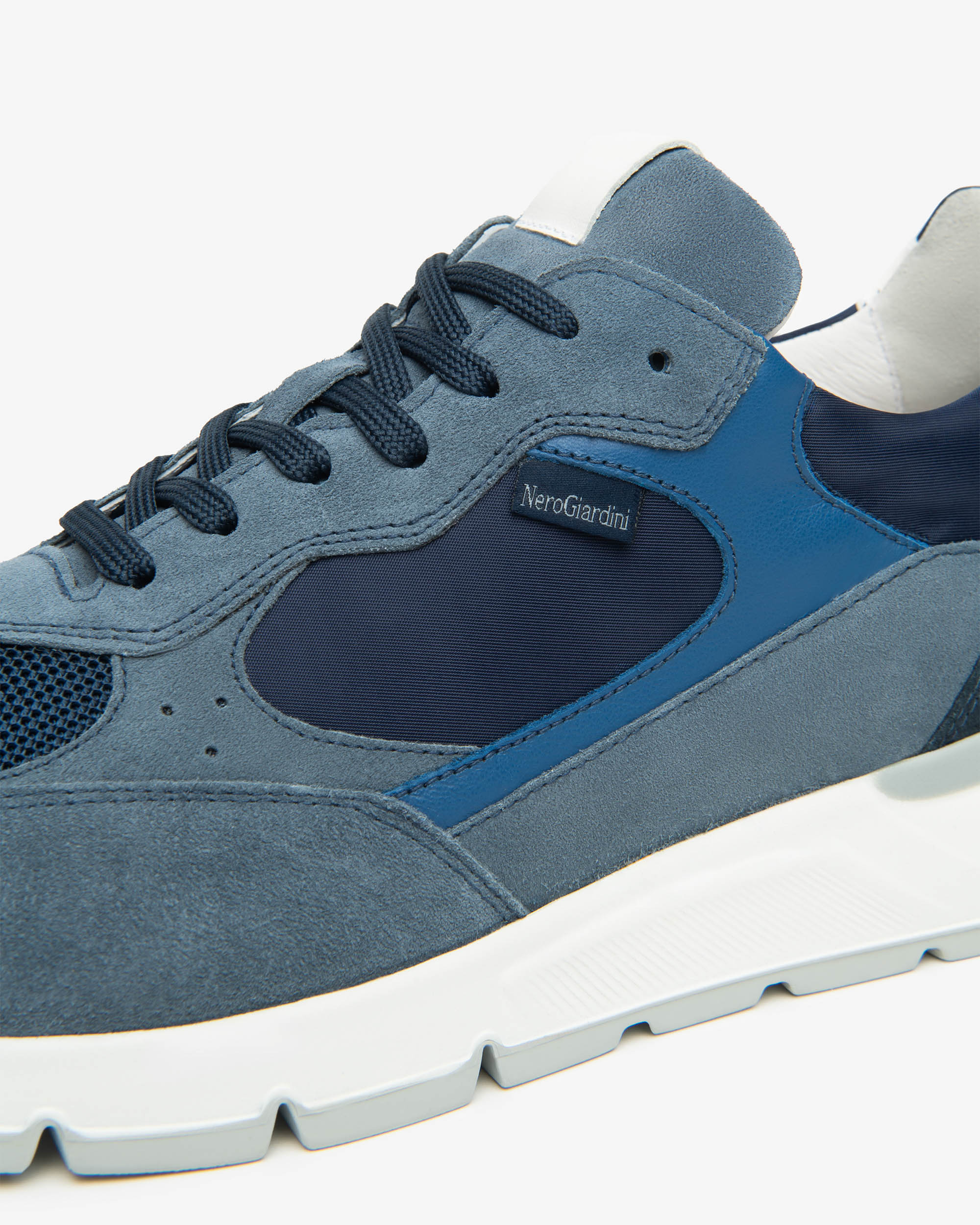 Nero Giardini Sneakers cuir homme baskets toile daim