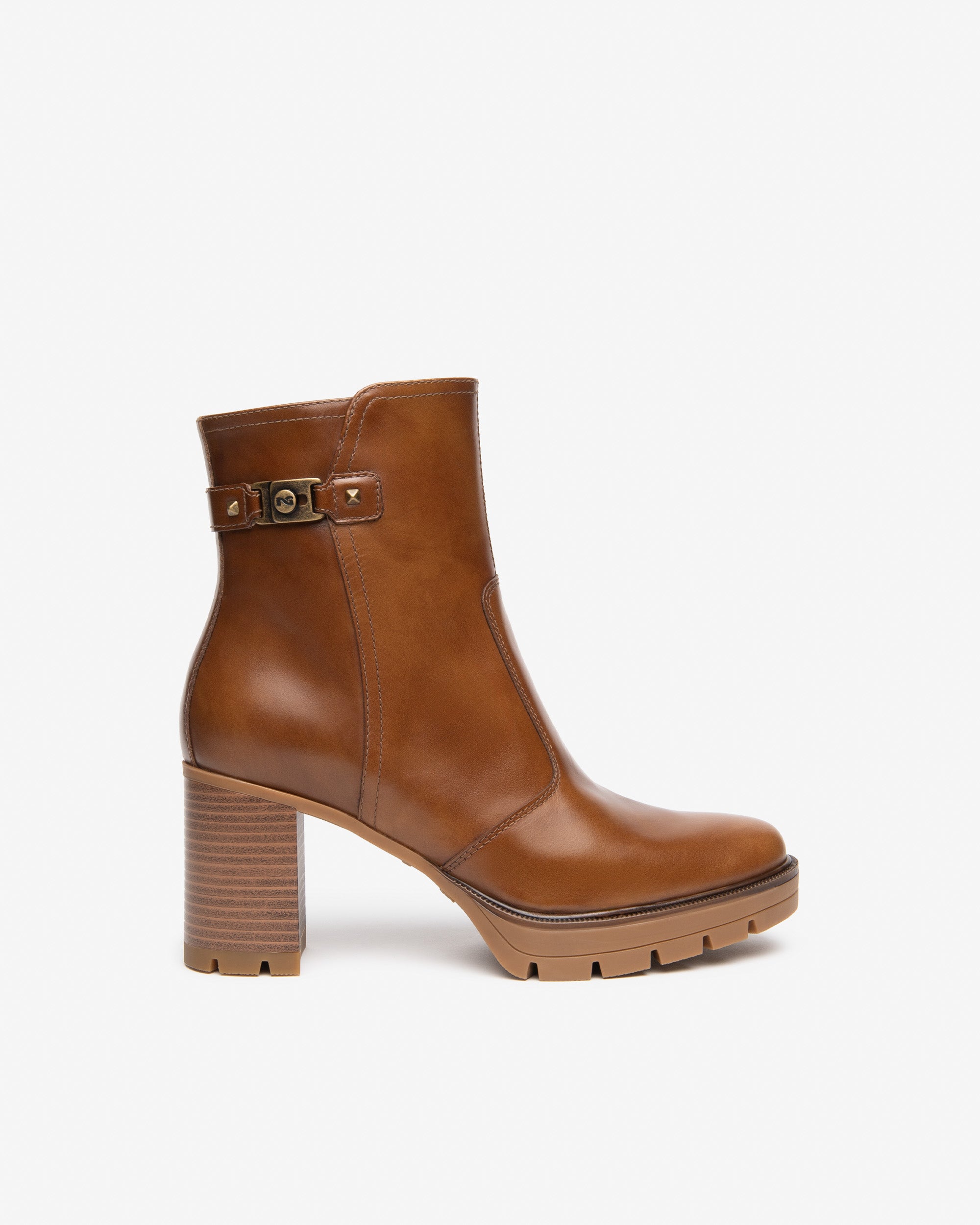 Nero Giardini Ankle Booties bottines femme cuir talon 8 cm