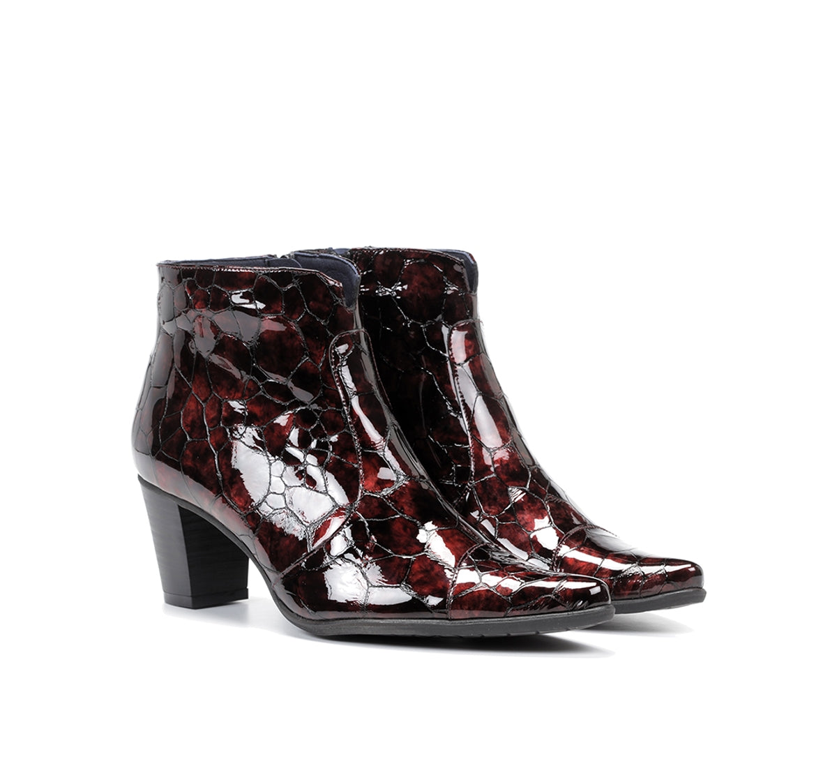 Dorking by Fluchos Deisy D8248 bottine bordeaux talon