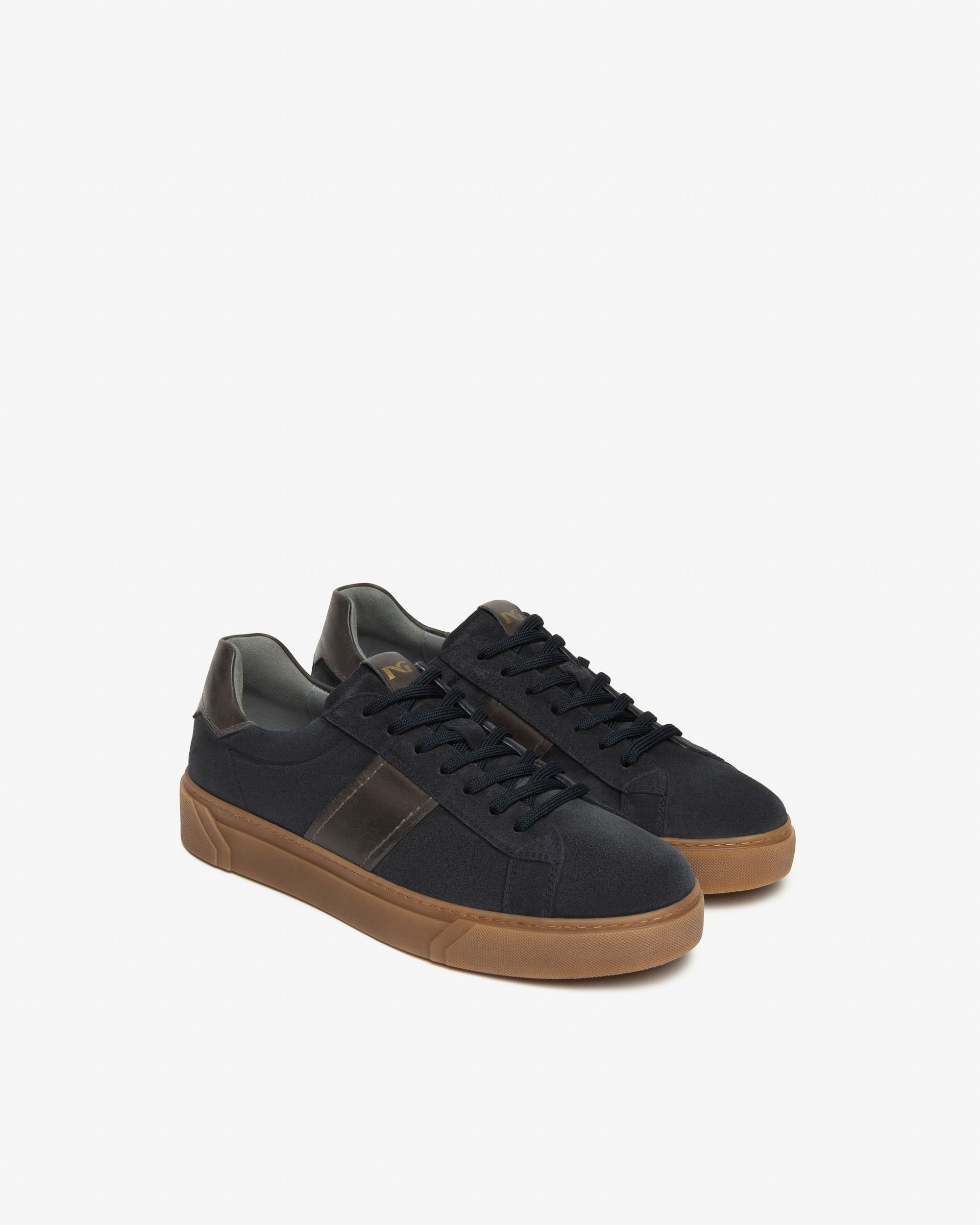 Nero Giardini Sneakers baskets homme cuir daim confort