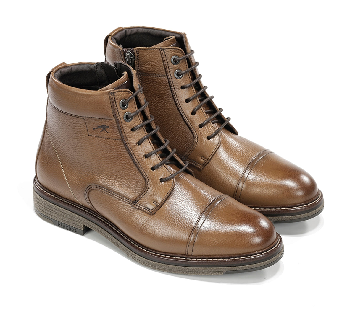 Fluchos Kasper F1822 bottes marron cuir homme confort