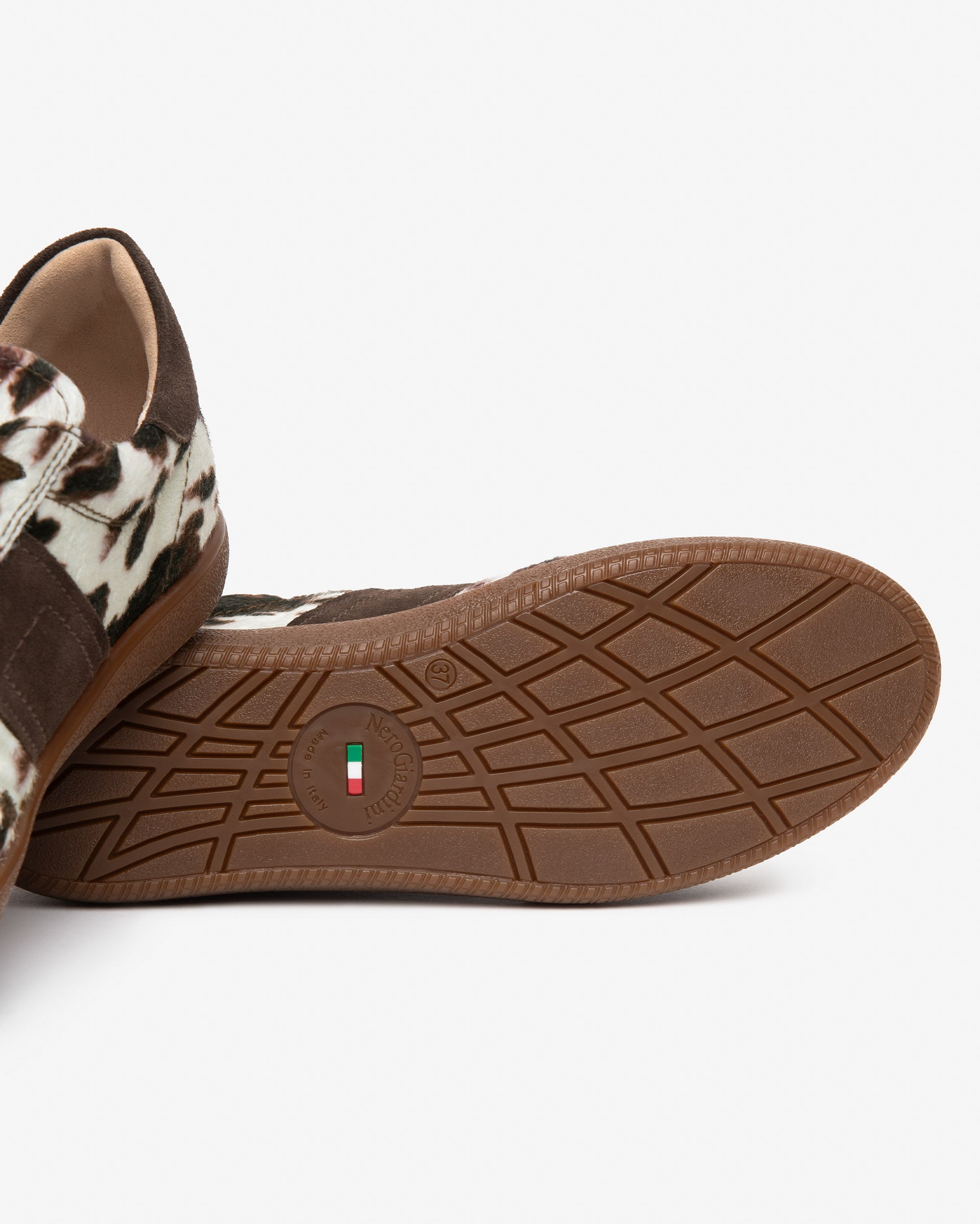 Nero Giardini Sneakers baskets femme daim tissu 38 animal