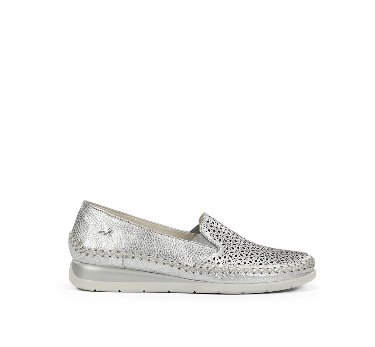 Fluchos Sella F2144 slip on femme argent confort