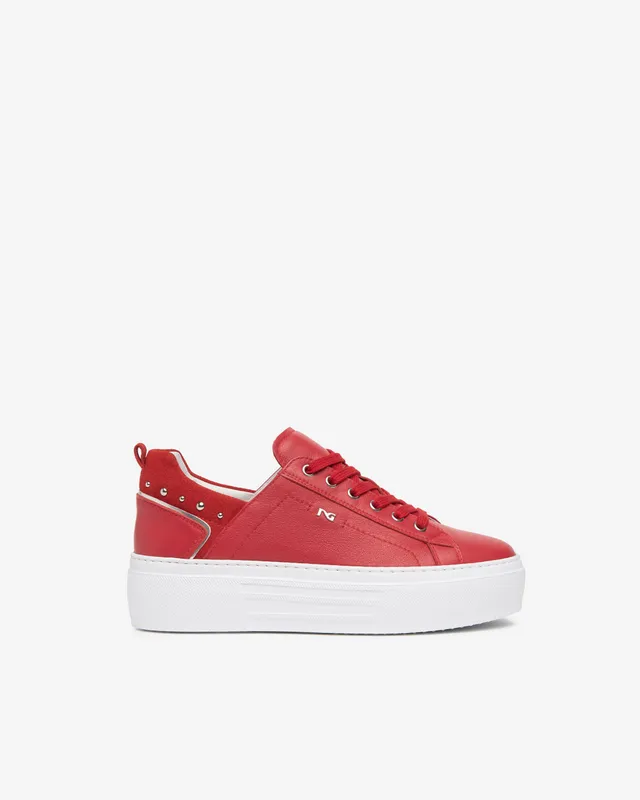 Nero Giardini Sneakers baskets cuir femme plateforme