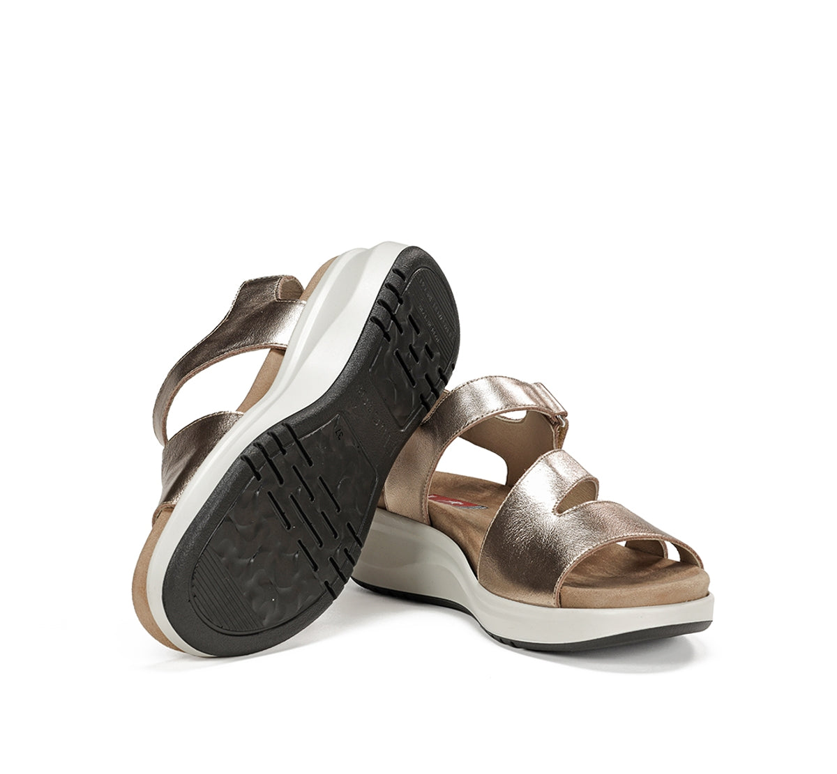 Fluchos Yagon F1478 Sandale Dorée Femme Souple