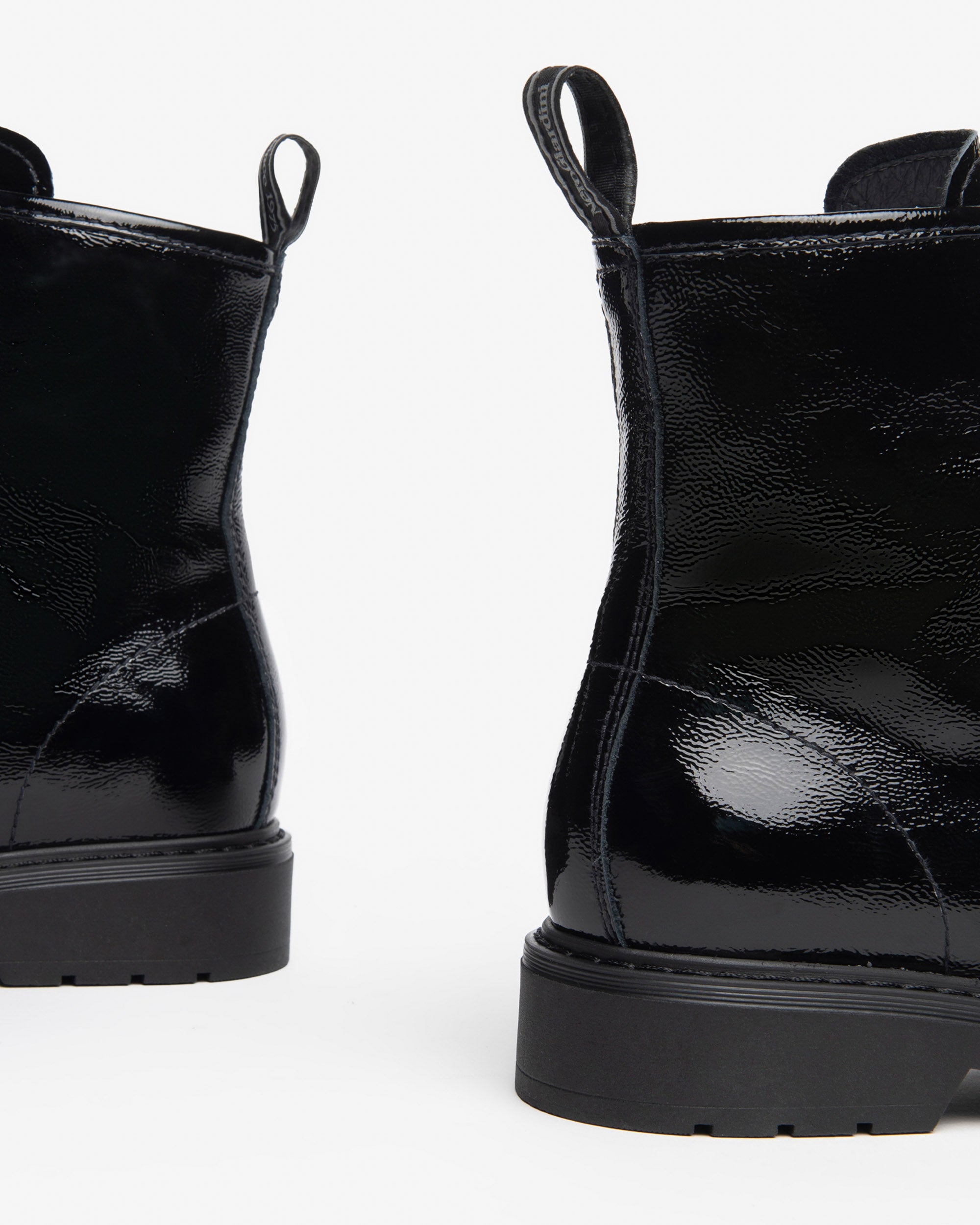 Nero Giardini Combat Boots rangers vernis femme 30 mm