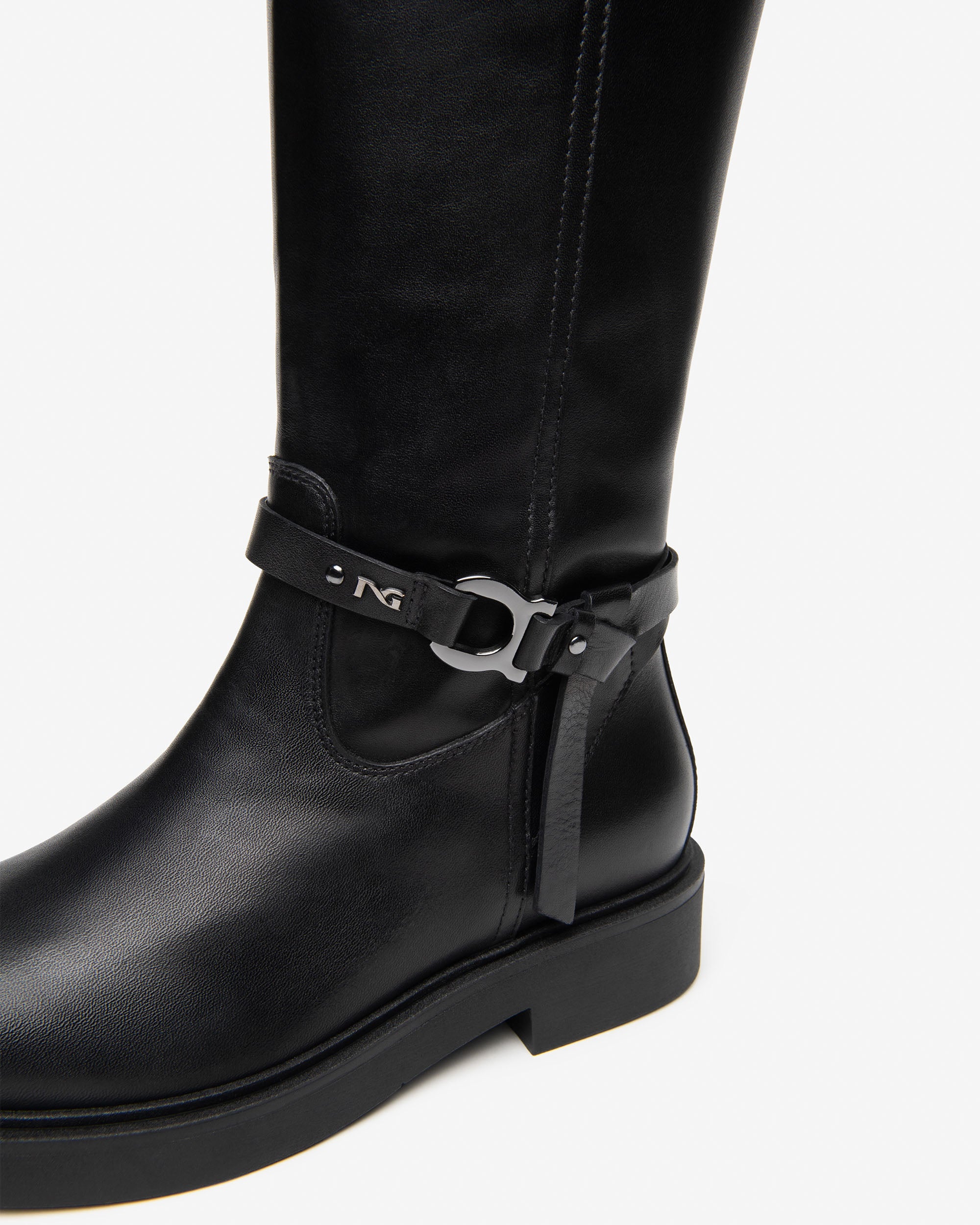 Nero Giardini Boots Bottes Femme Cuir Talon 38