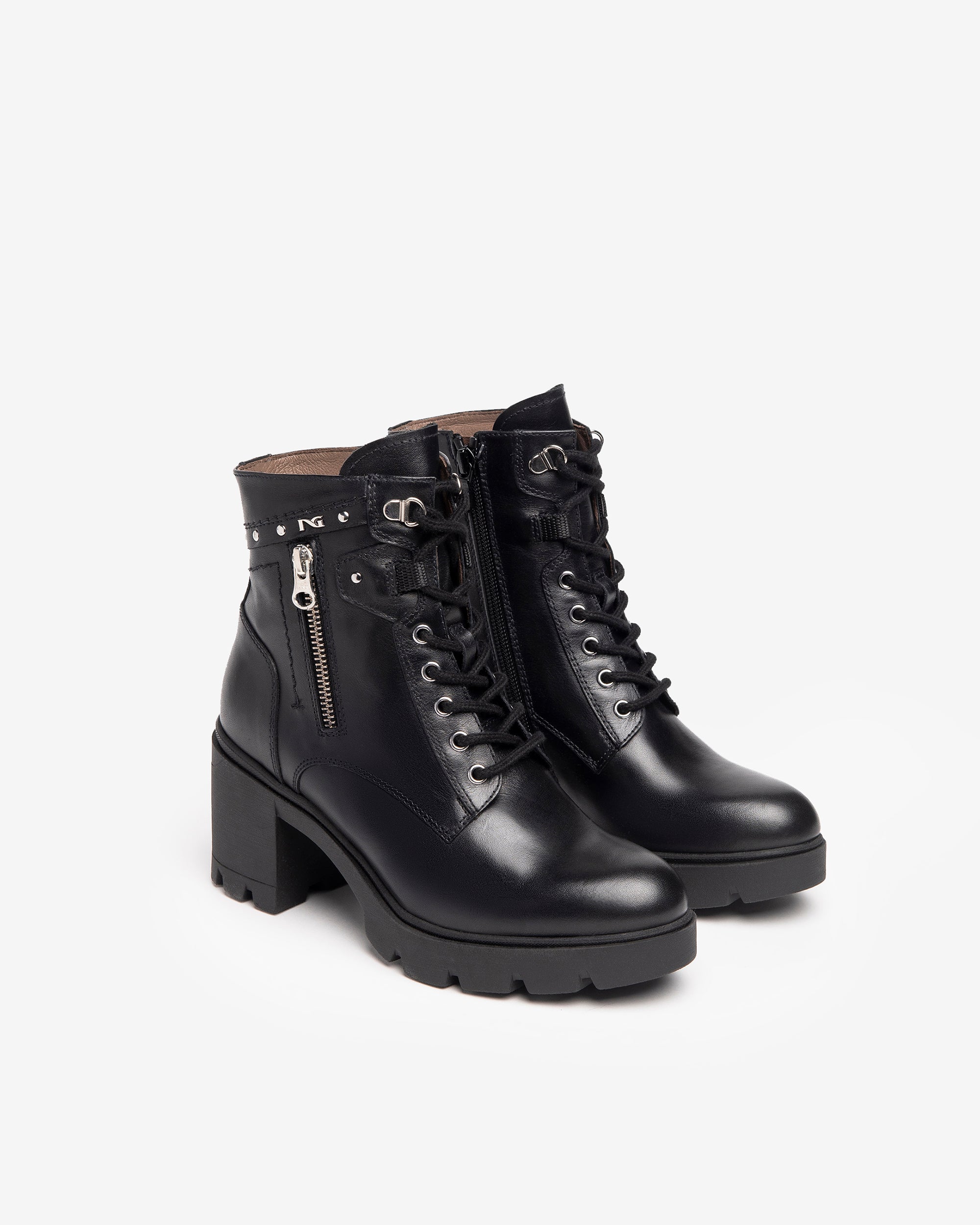 Nero Giardini Combat Boots Rangers Femme Cuir 38
