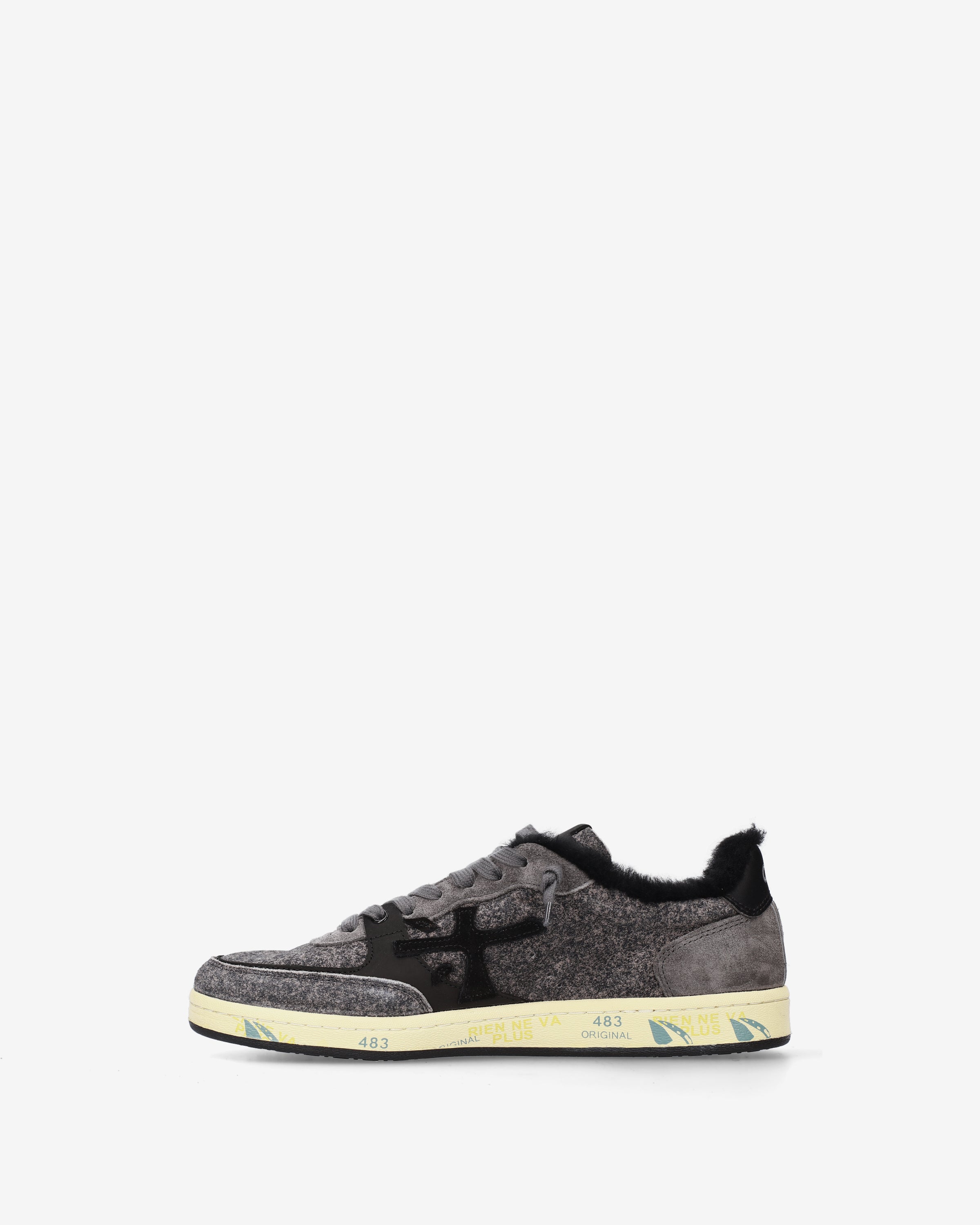 Premiata Bskt Clay 8713M sneakers homme daim gris