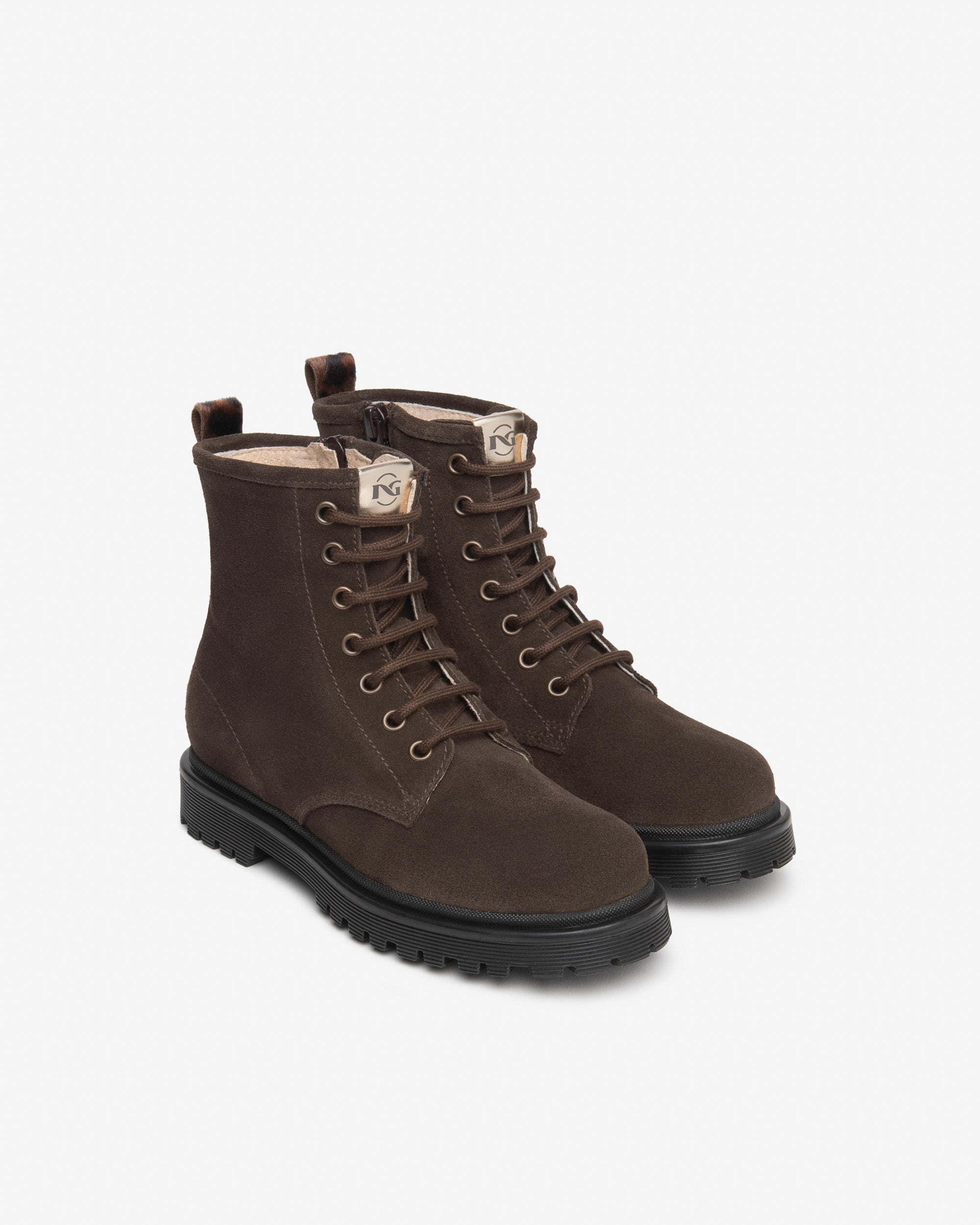 Nero Giardini Combat Boots Bottines Ado Daim Strass