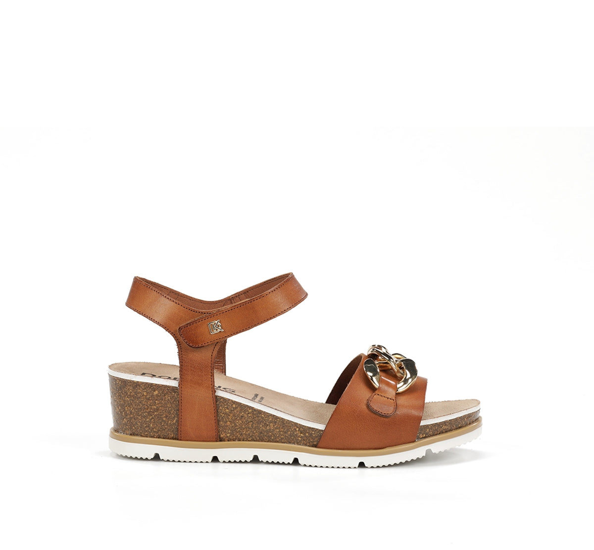 Dorking Gold D9511 Sandales Femme Marron Compensées