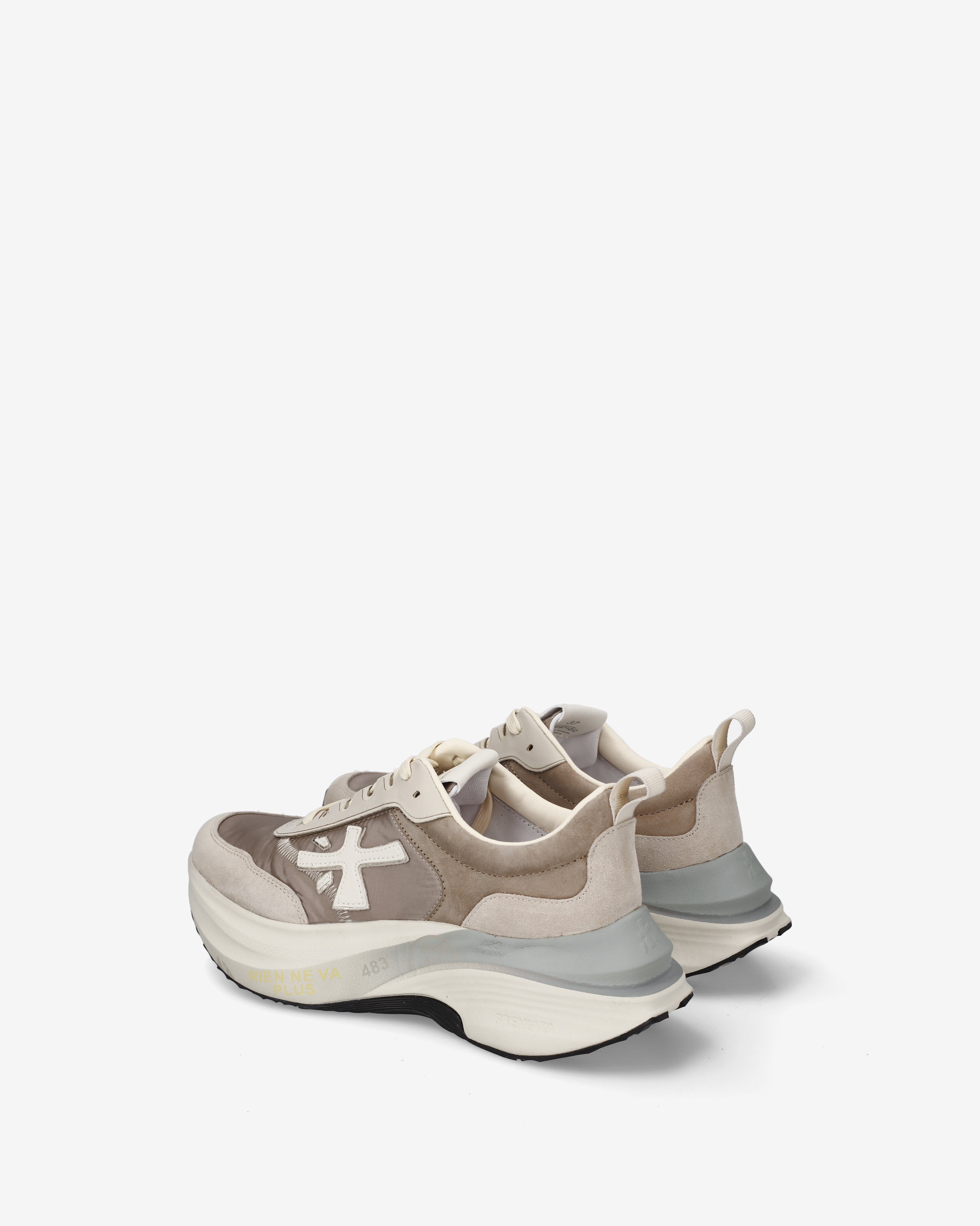 Premiata Hill 8710 sneakers femme beige semelle 5 cm